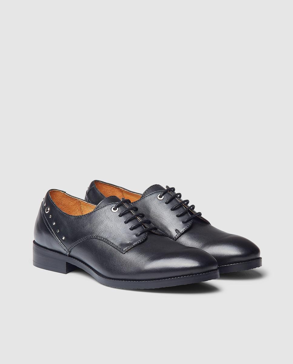Pikolinos Black Leather Lace-up Shoes - Lyst