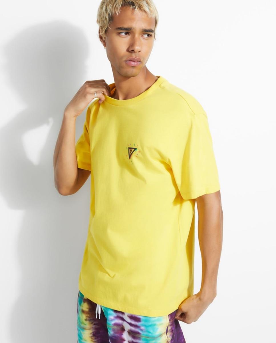 Guess Cotton J. Balvín Yellow Short Sleeve Tshirt for Men Lyst Guess Cotton J. Balvín Yellow Short Sleeve Tshirt for Men Lyst