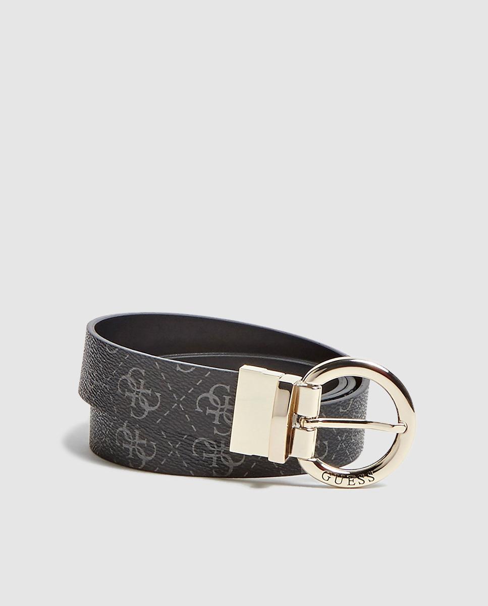 Guess Reversible Belt With Brand Logo Print in Dark Grey (Gray) Lyst