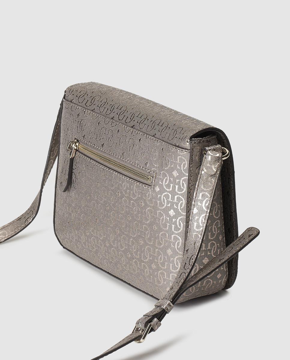 guess silver crossbody bag