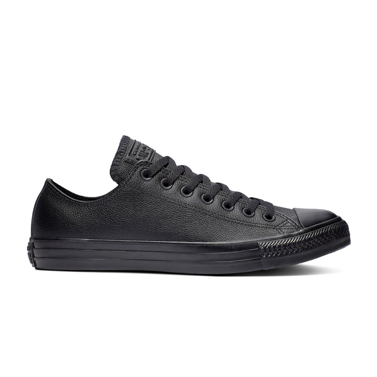 Converse Chuck Taylor Low Leather Casual Unisex Trainers in Black for ...