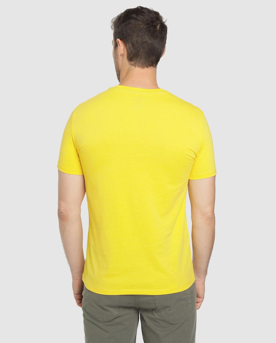 Armani Exchange Cotton Yellow Short Sleeve Tshirt for Men Lyst