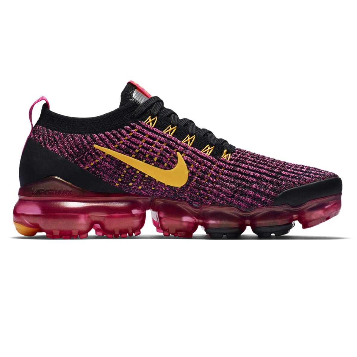 Nike Air Vapormax Flyknit 3 Casual Trainers in Orange - Lyst