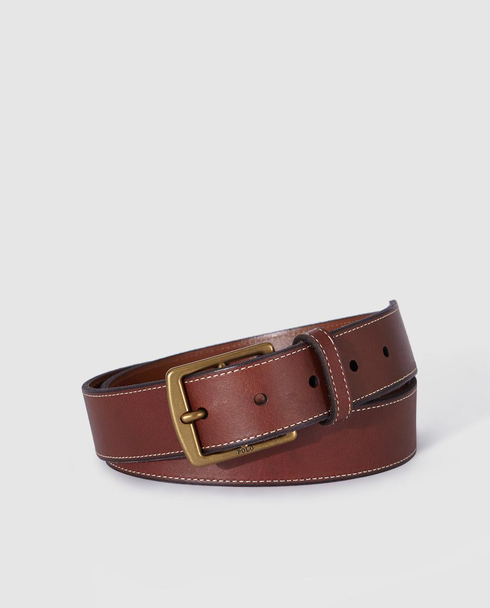 Plain Polo Men For Belt Lauren Brown Lyst In Ralph htxsdCQBr