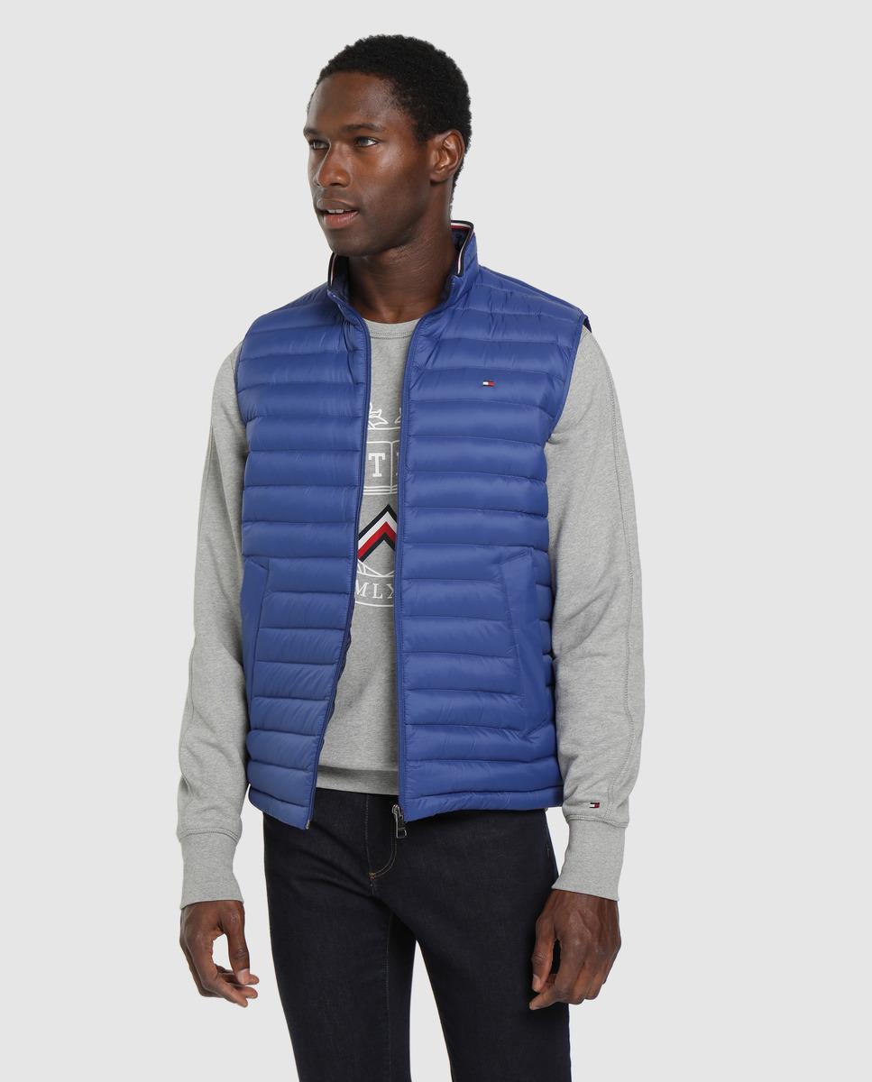 Tommy Hilfiger Synthetic Mens Blue Quilted Waistcoat for Men - Lyst