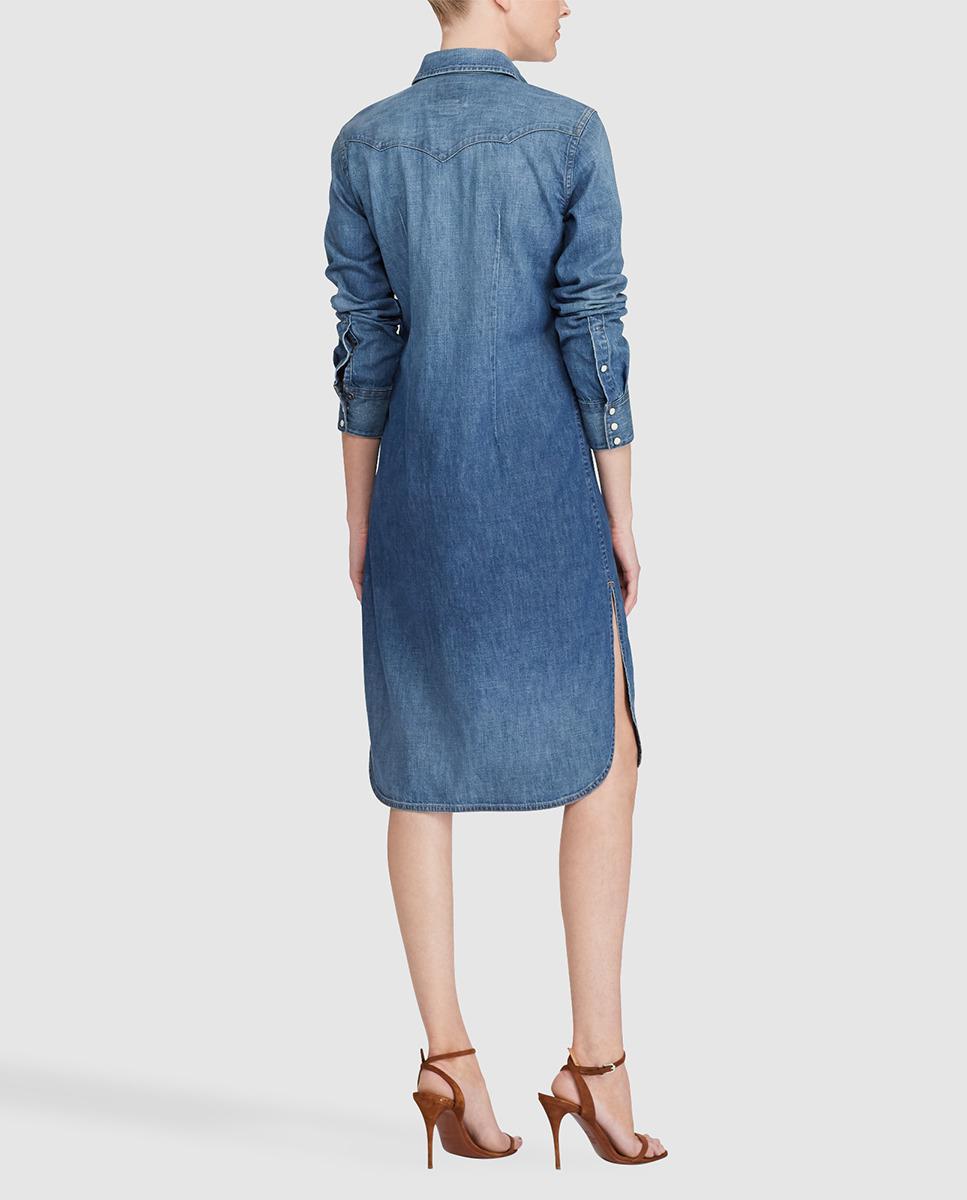 polo ralph lauren denim shirt dress