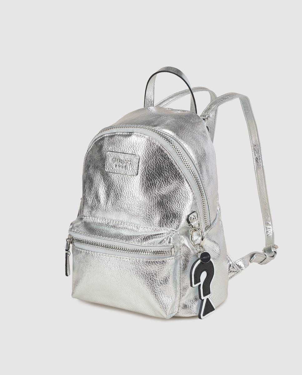 Lyst Guess Wo Silver Backpack With An Outer Pocket in Metallic