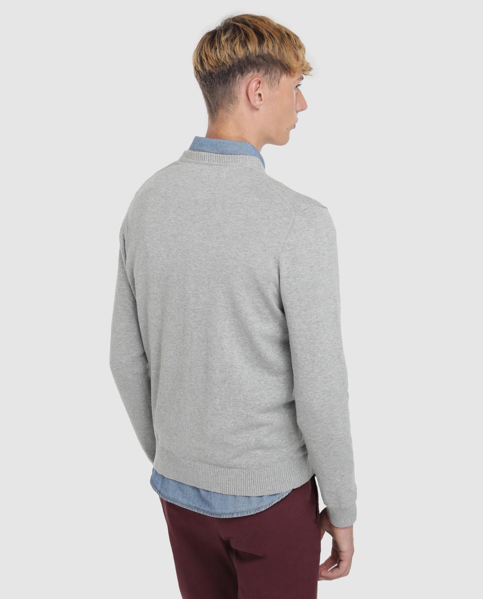 grey crew neck mens