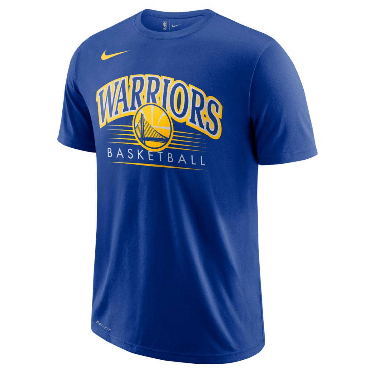 Nike Cotton Golden State Warriors 20182019 Dry Crest Tshirt in Blue for Men Lyst