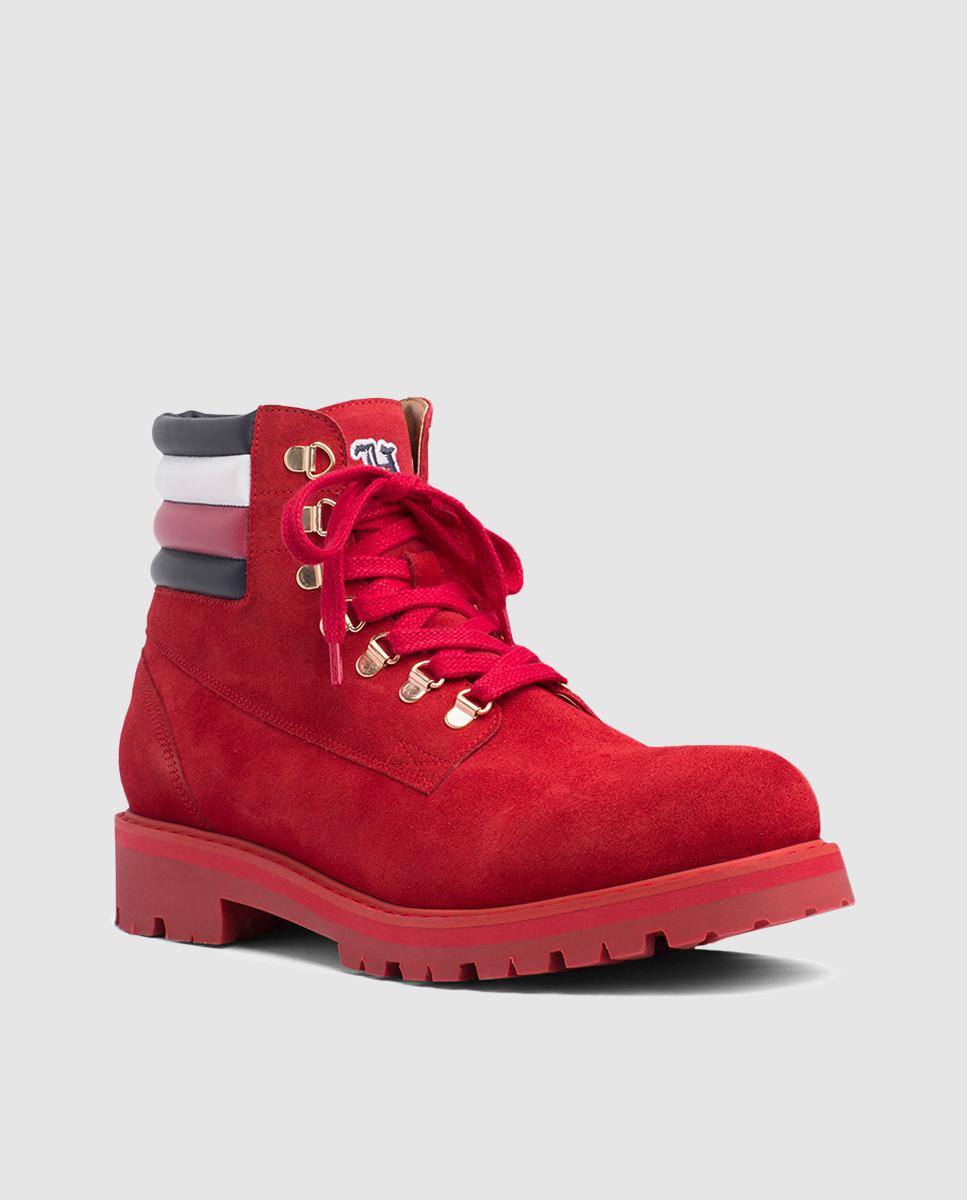 tommy hilfiger boots red