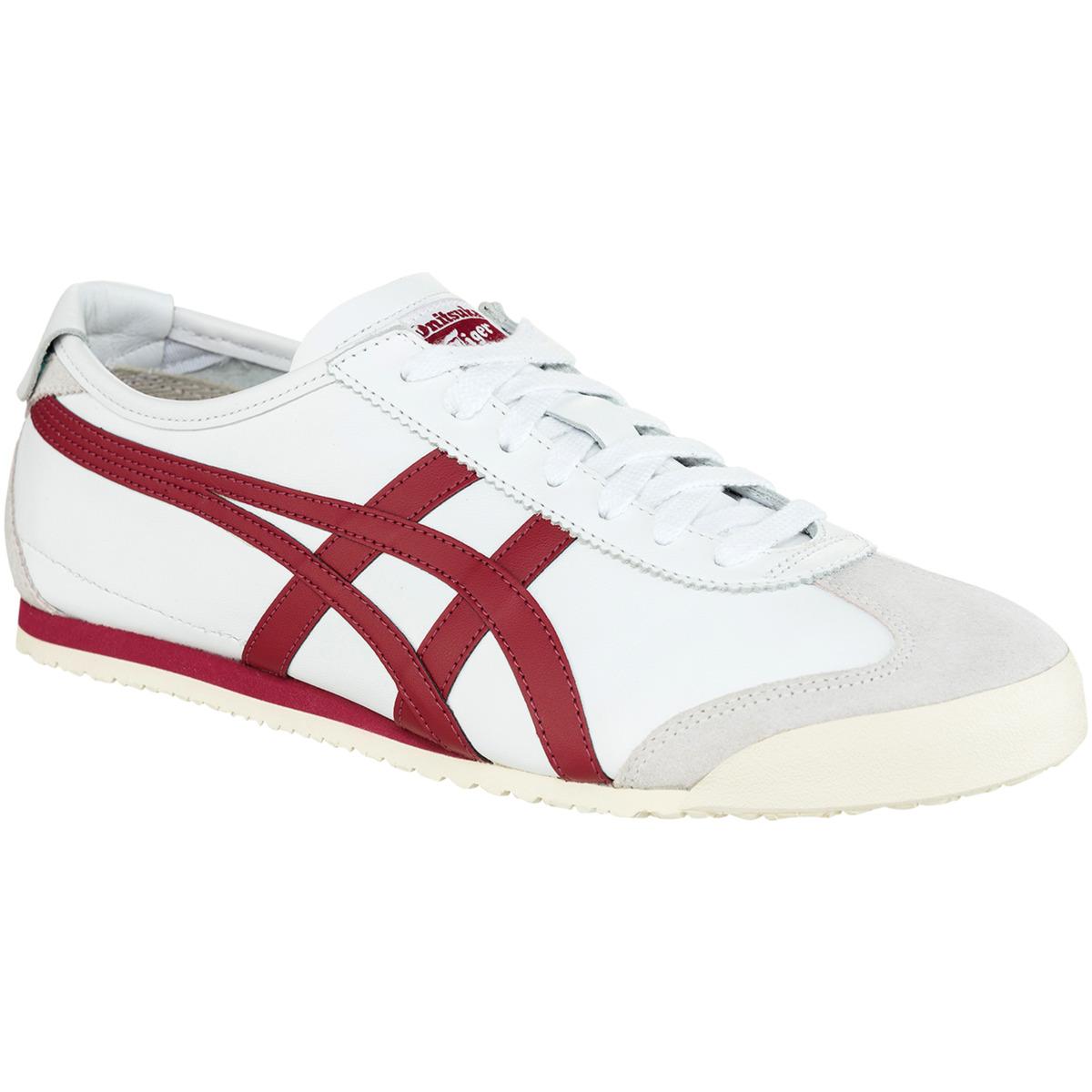 onitsuka tiger white and red