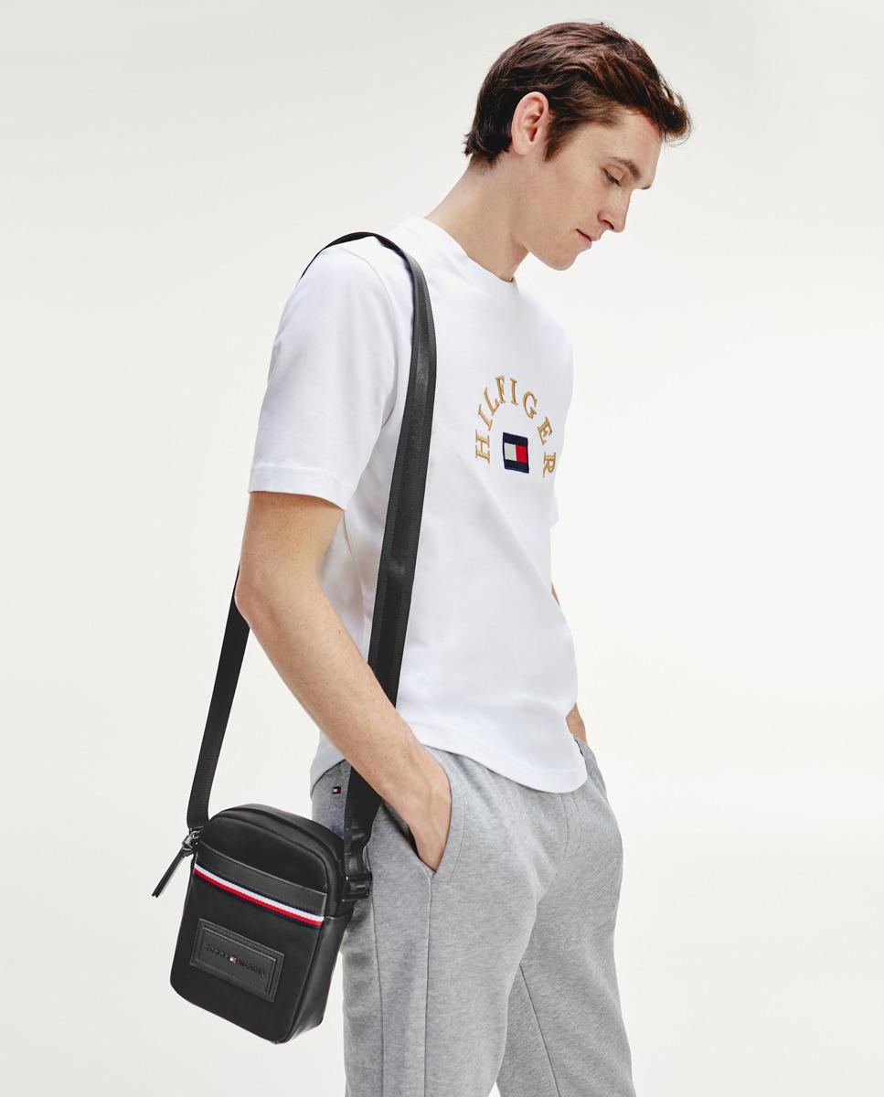 Tommy Hilfiger Synthetic Small Black Crossbody Bag With Zip for Men Lyst