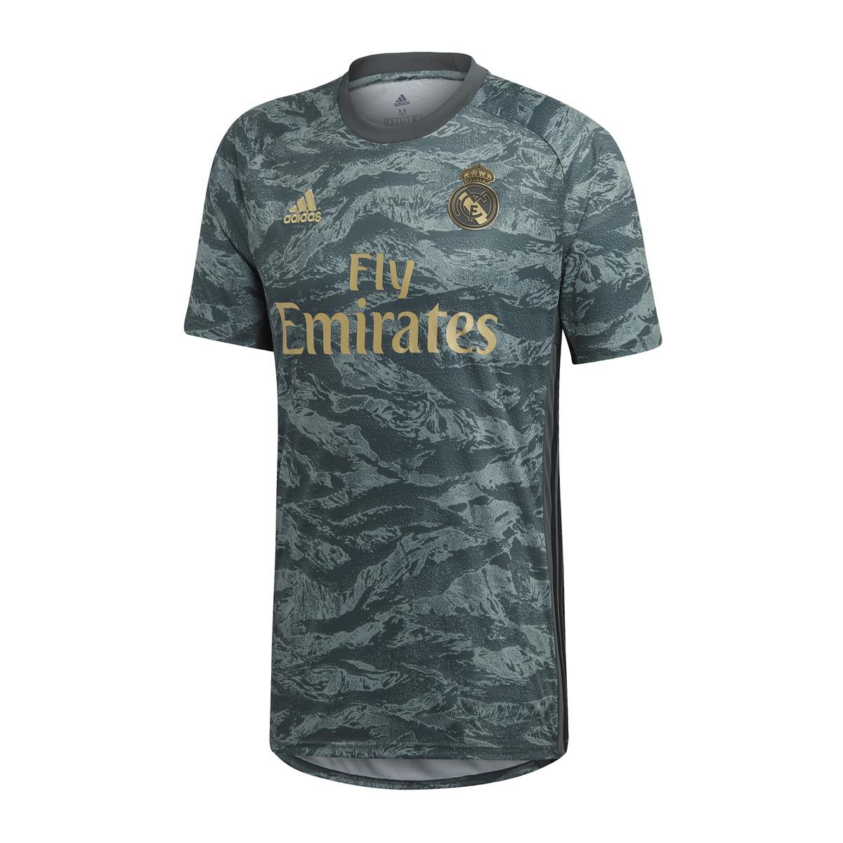 adidas Synthetic Real Madrid Cf 20192020 Away Goalkeeper Tshirt in Green for Men Lyst