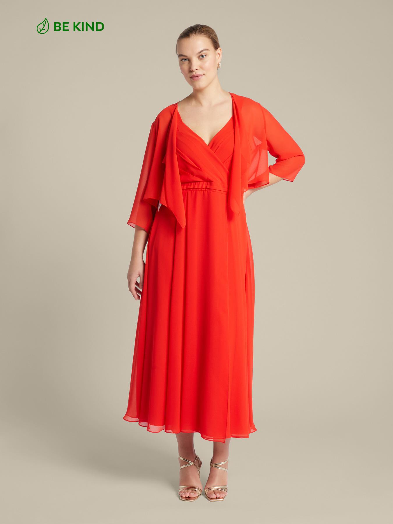 Abito elegante con coprispalle di Elena Miro in Rosso Lyst