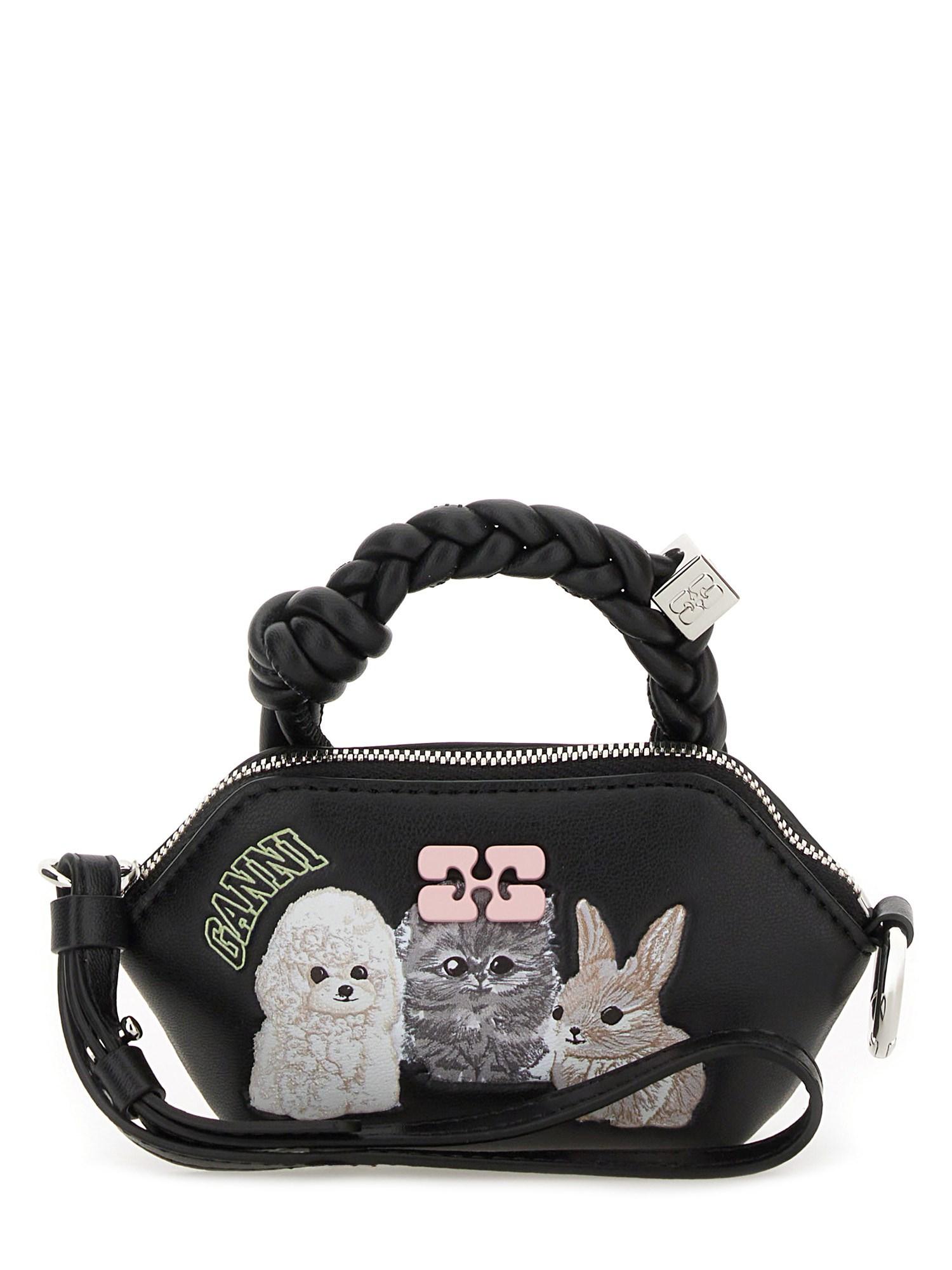 Ganni ◆ Bou Bag Nano Animals - Black【 残りわずか】 Leopard Leopard Nano GANNI Bou Bag | GANNI US
