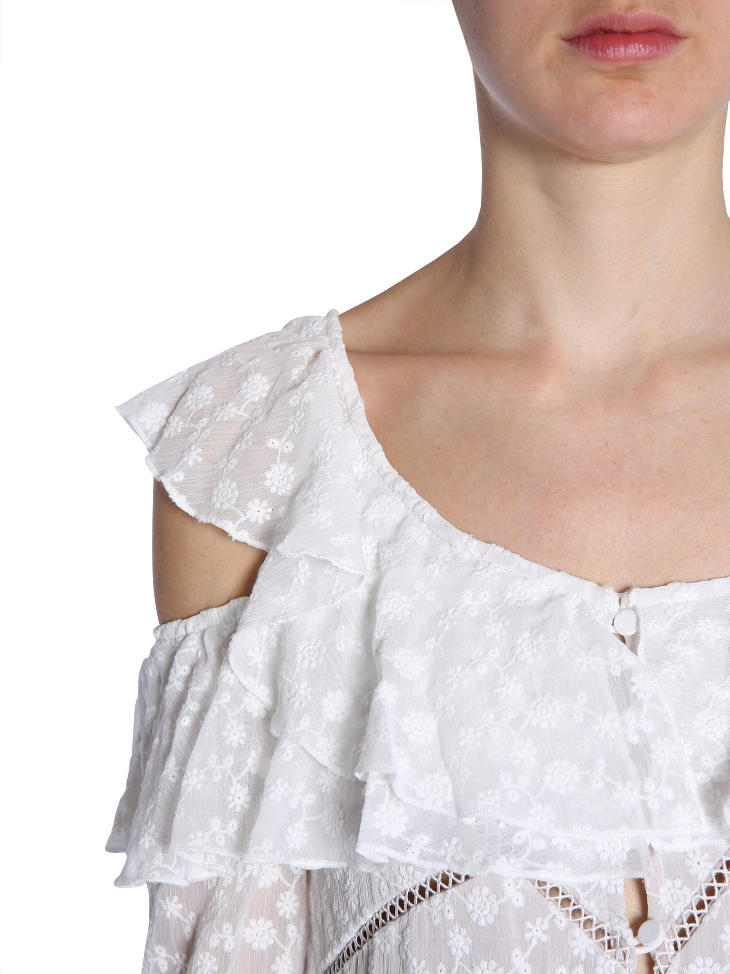 self portrait white daisy embroidered midi dress