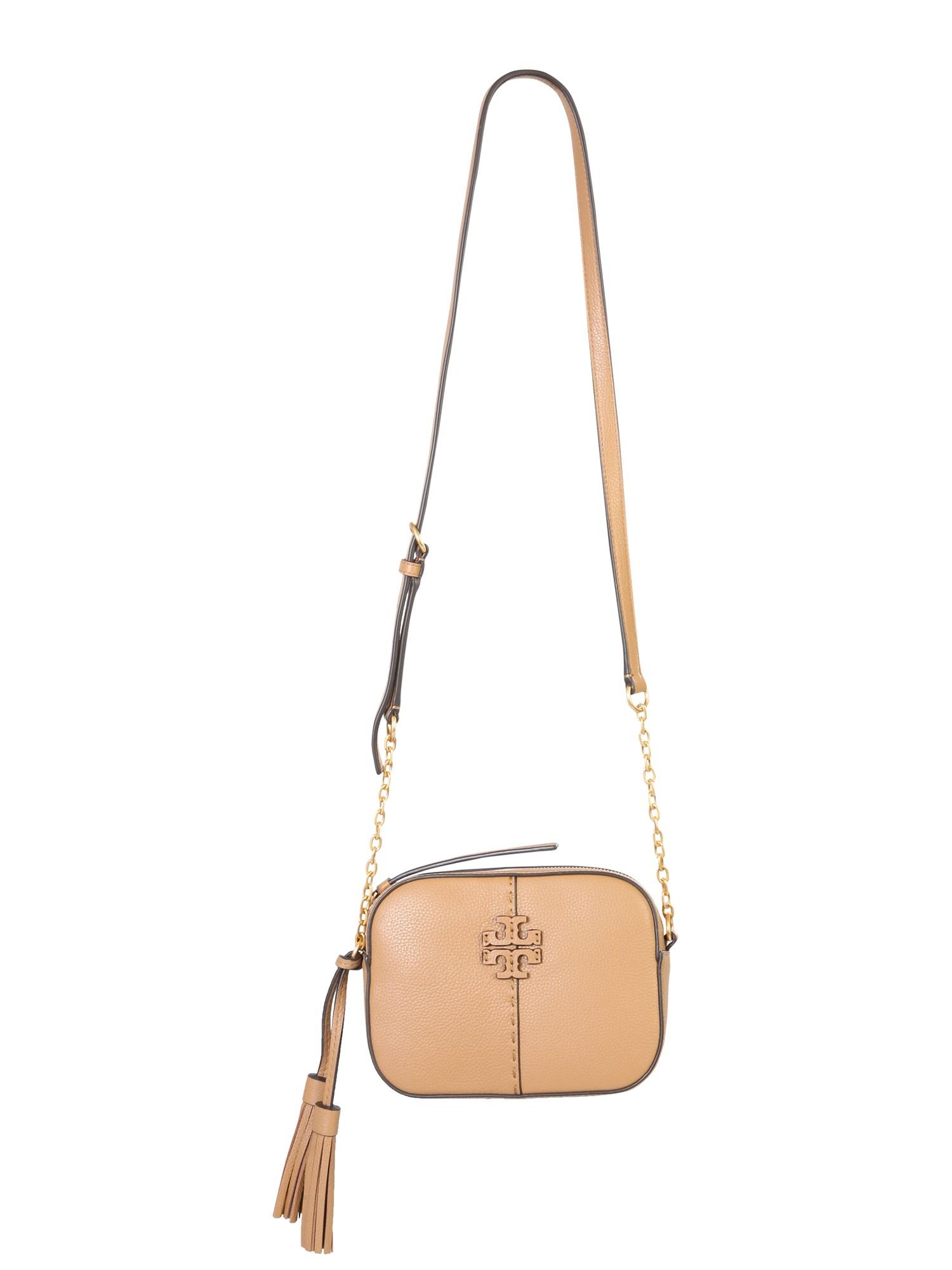 Tory Burch Leather "mcgraw" Crossbody Bag in Brown Lyst