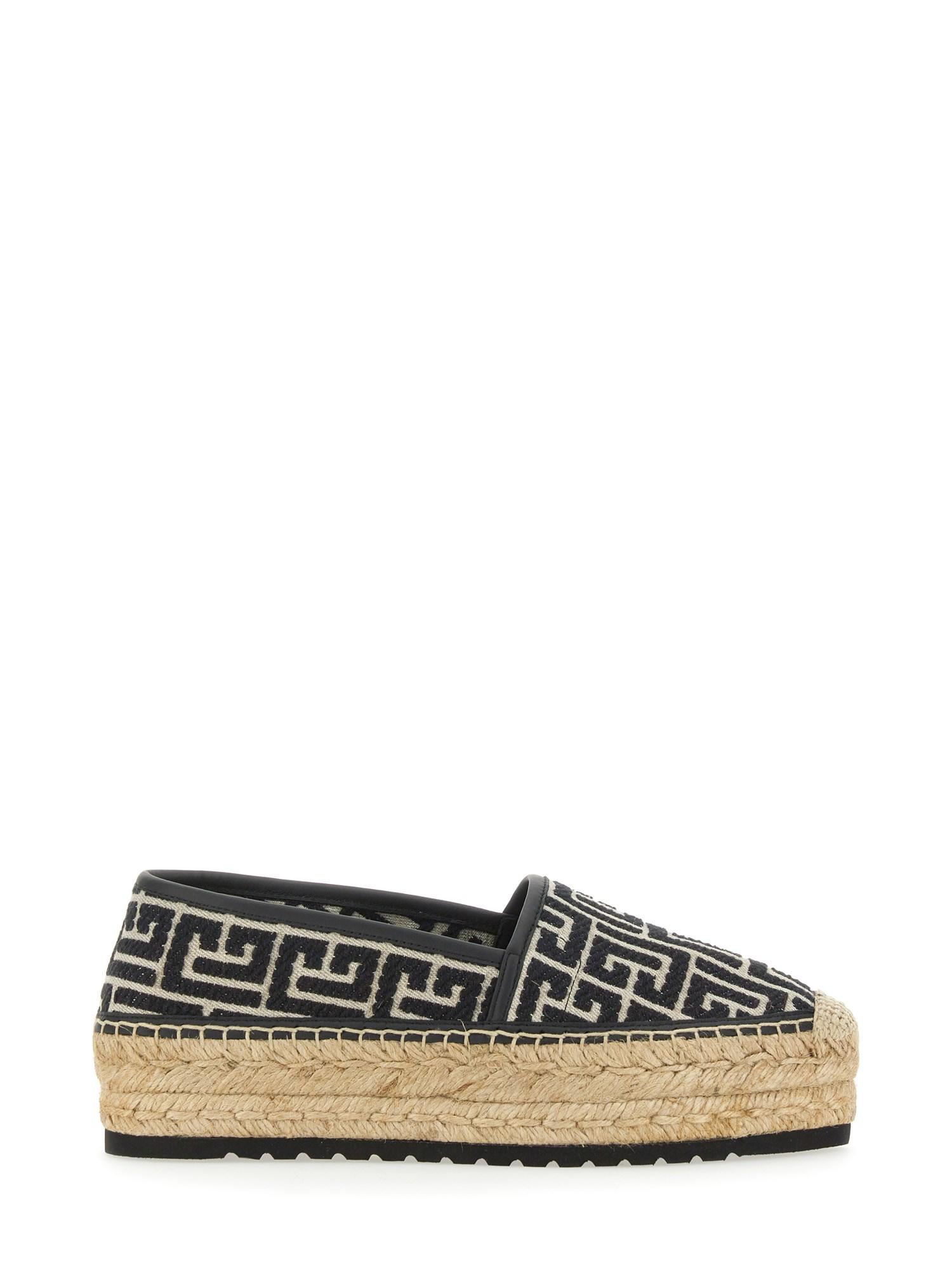 Balmain Alex Canvas Espadrilles in White Lyst