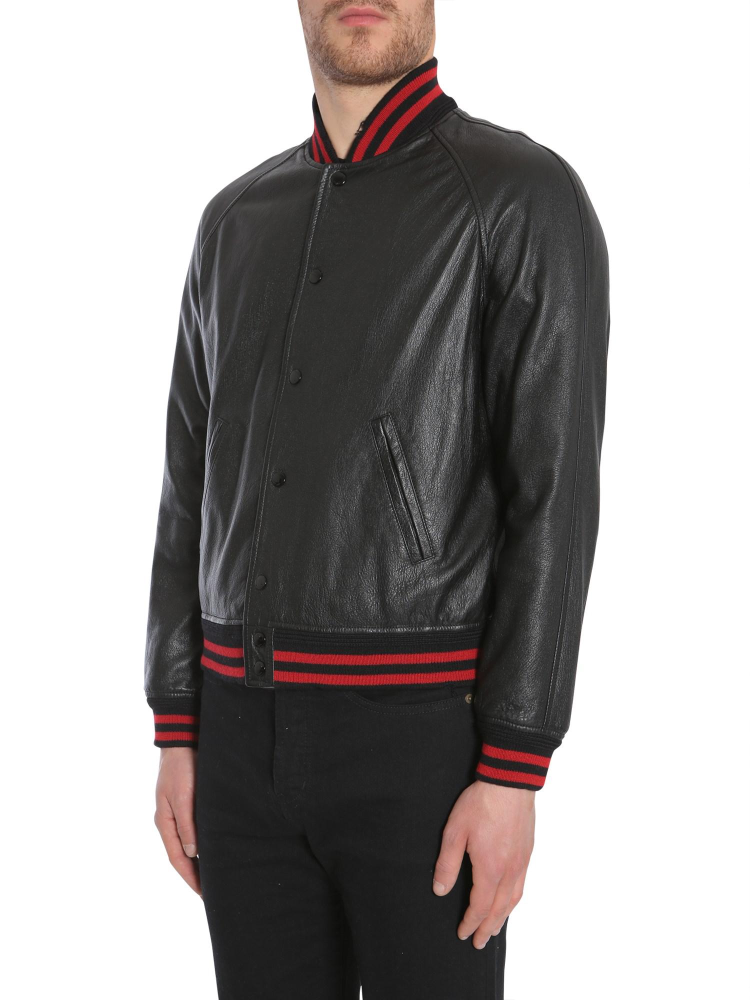 ysl baseball jacket