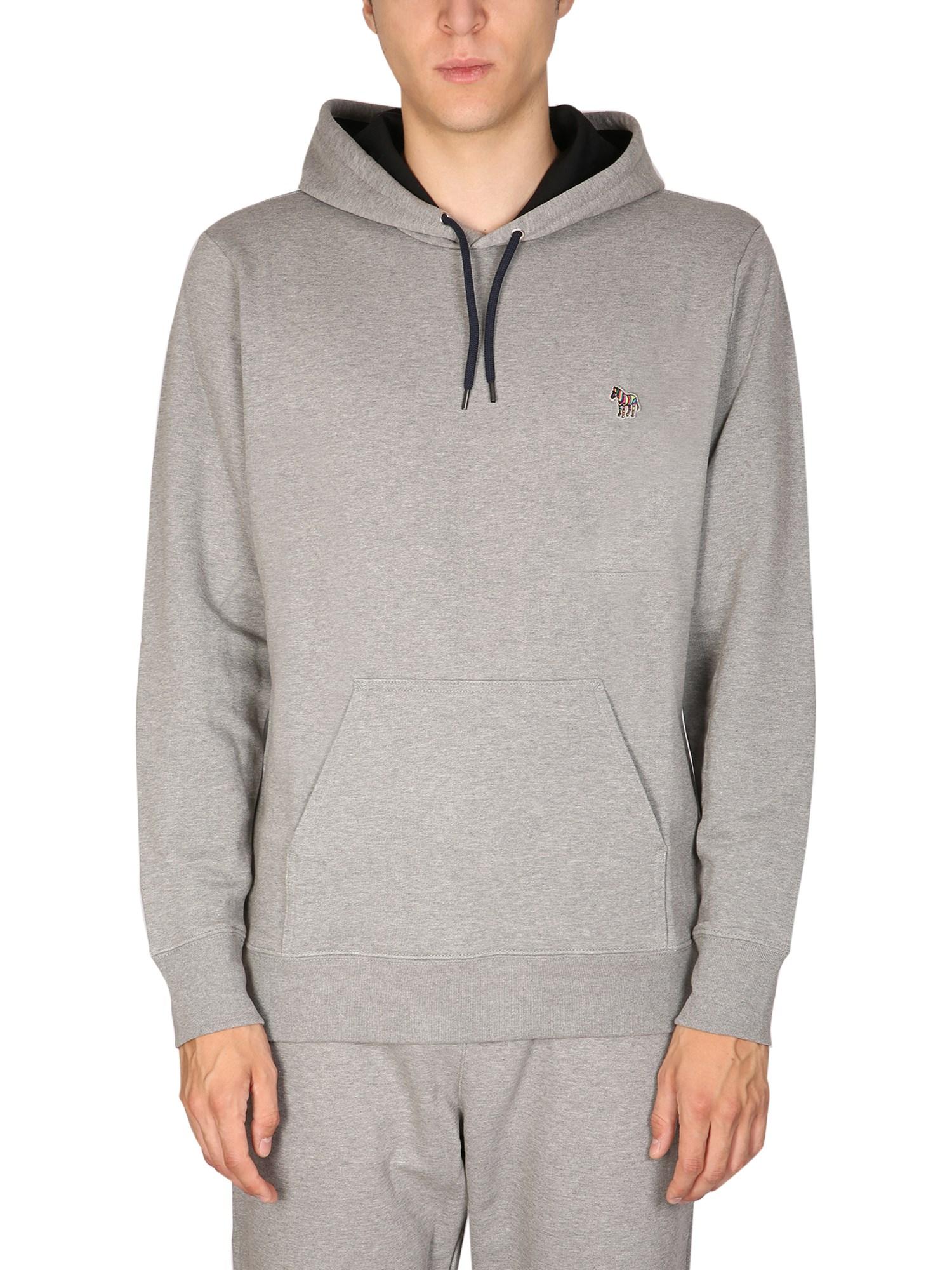 PS by Paul Smith Cotton Sweatshirt With Zebra Patch in Grey (Gray) for Men  - Save 46% | Lyst