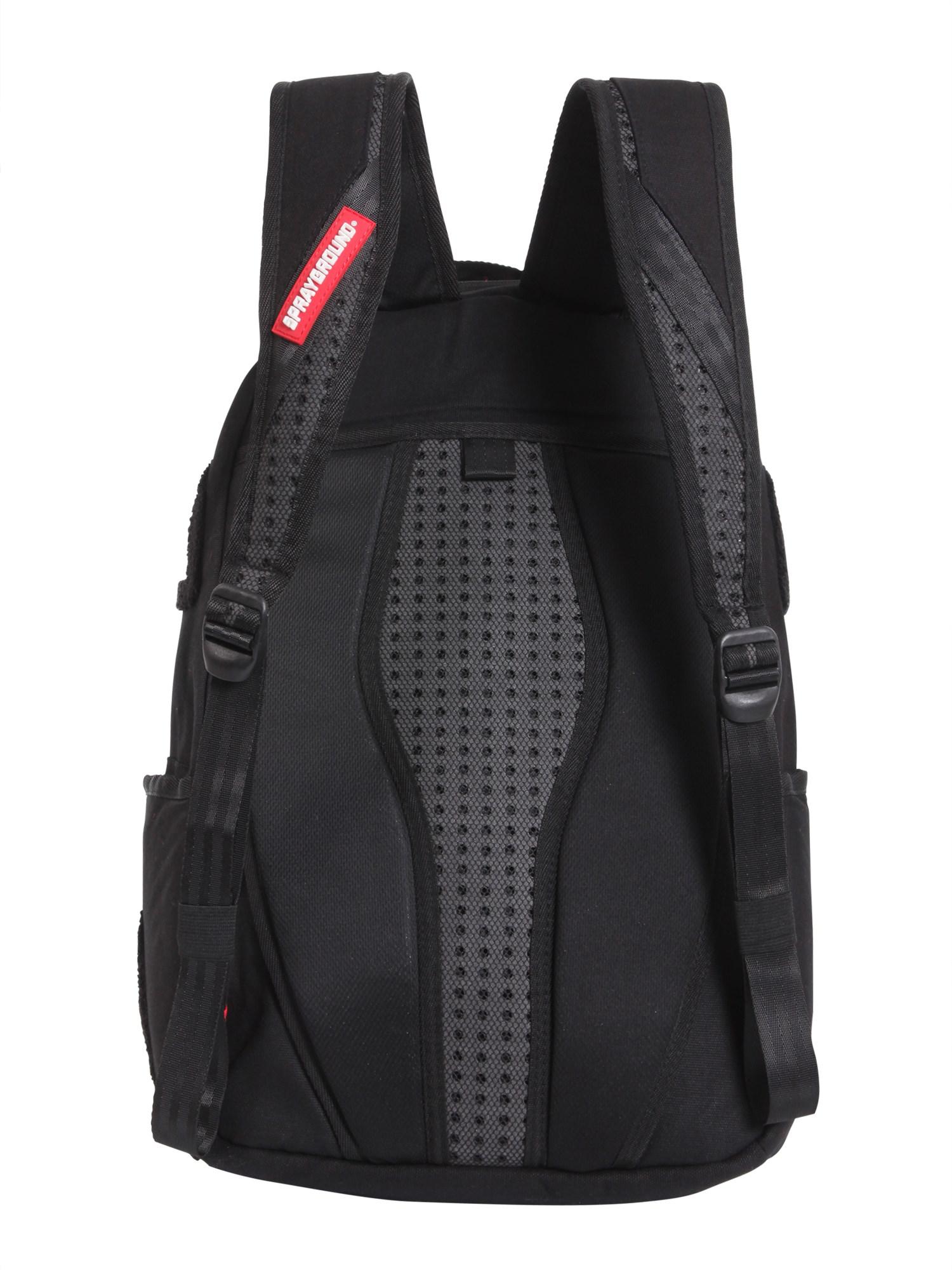 sprayground ghost chenille shark black backpack