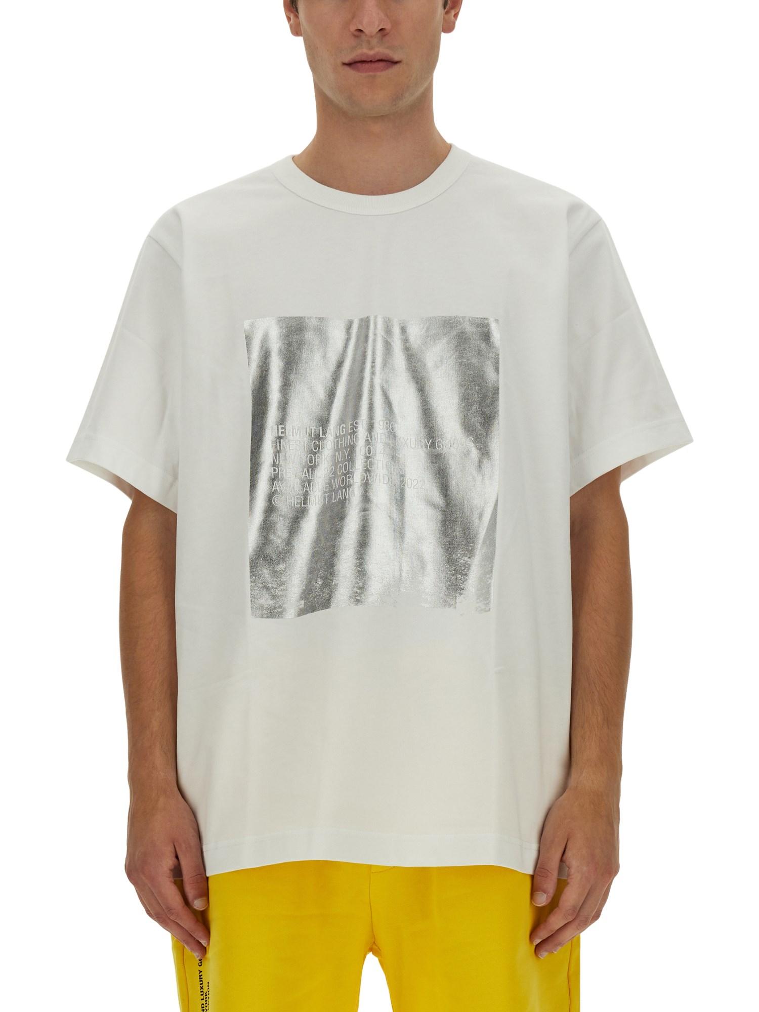 Helmut Lang "silver" T-shirt in Gray for Men | Lyst