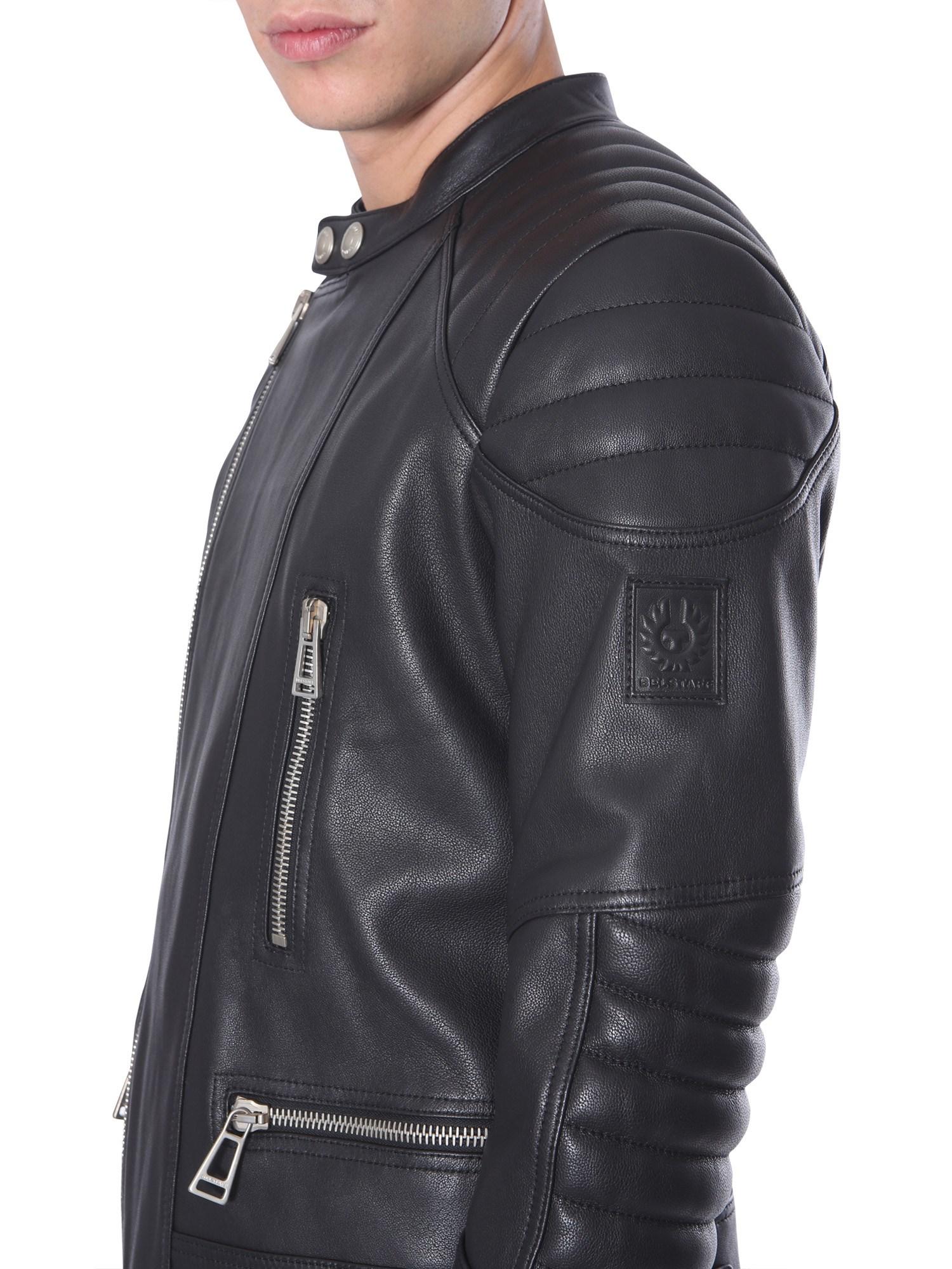 Belstaff Sidney Leather Jacket in Black for Men | Lyst Canada