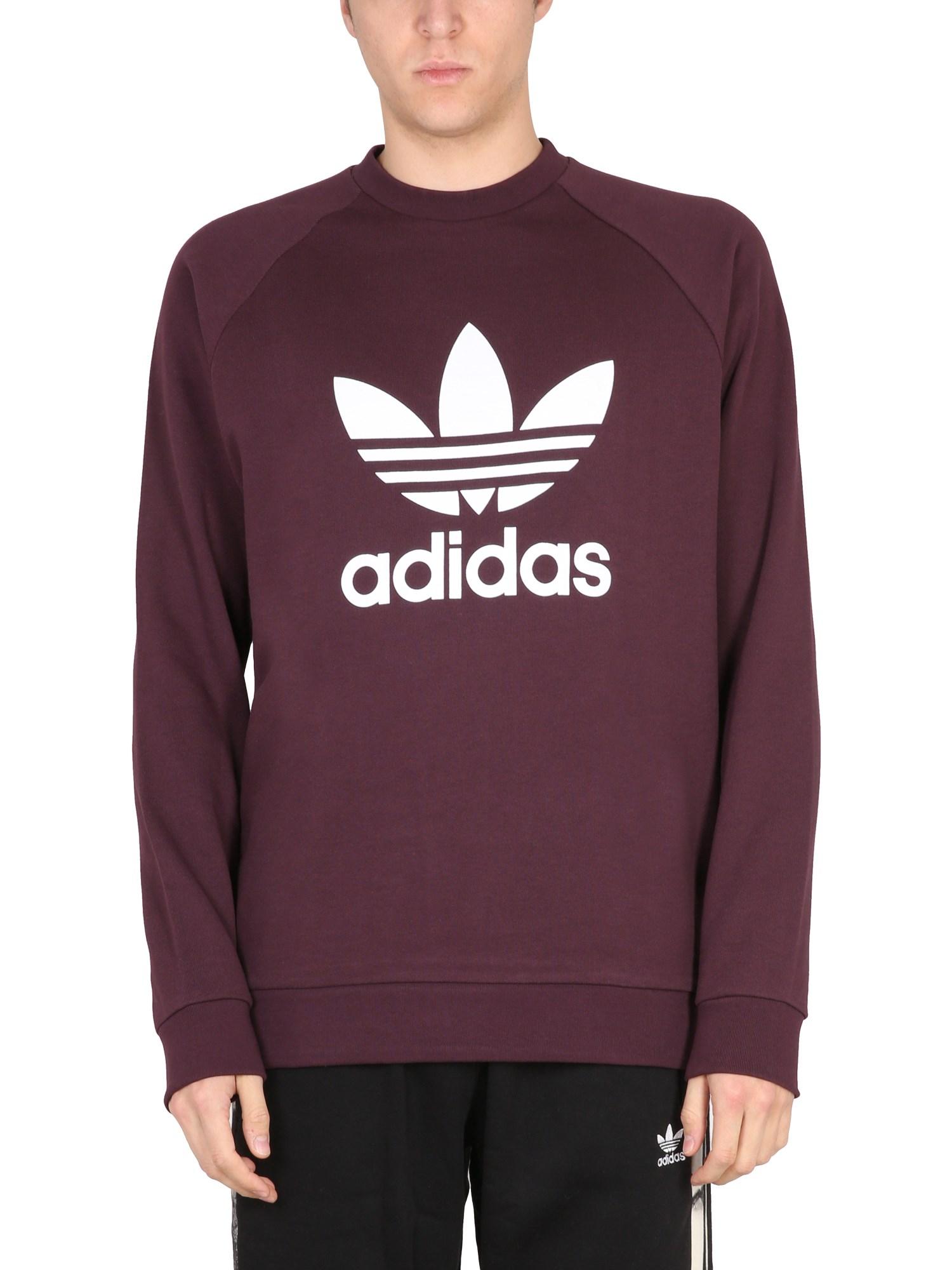 adidas Originals Crewneck Sweatshirt in Purple for Men | Lyst