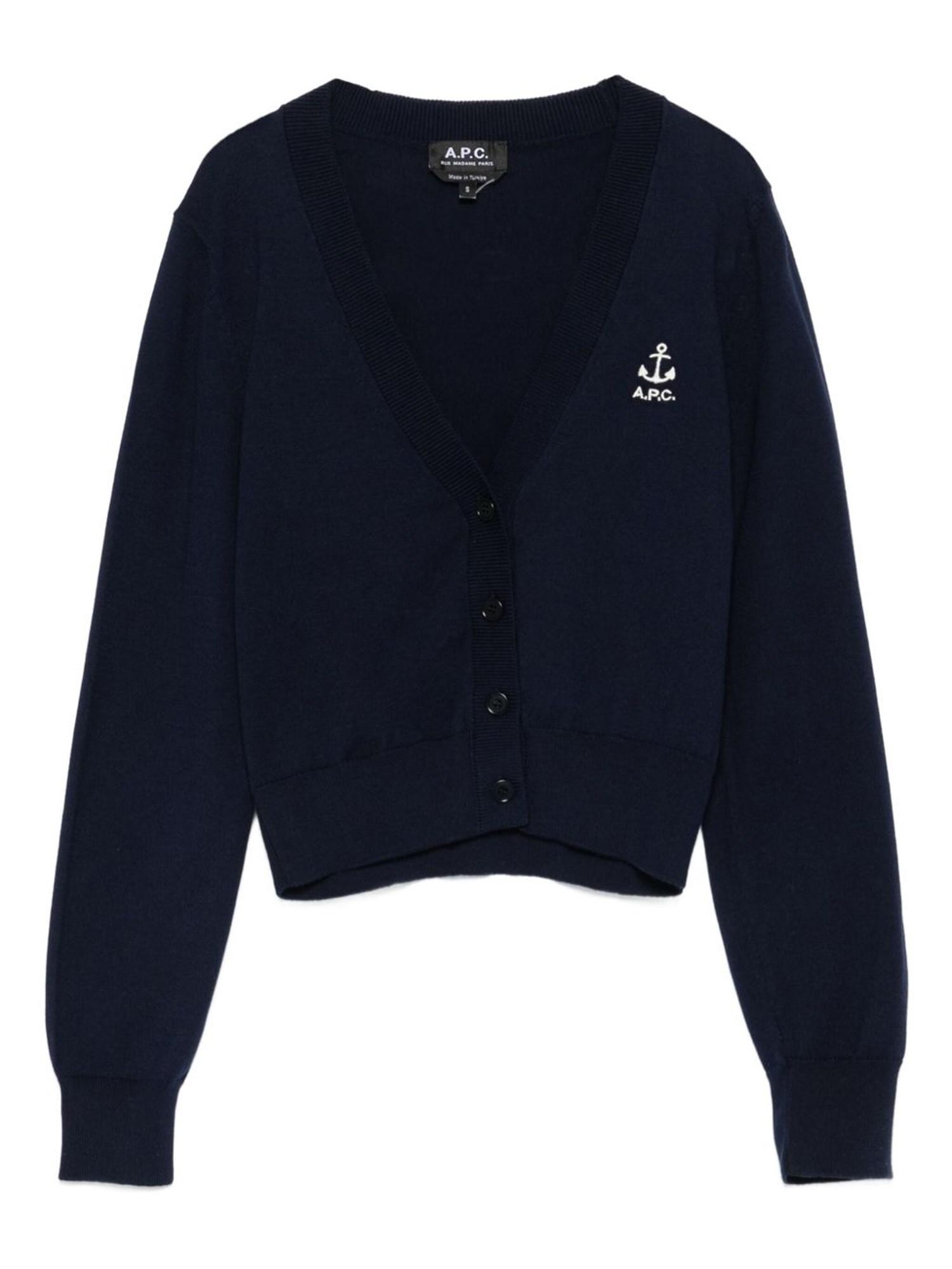 カーディガン A.P.C - A.P.C. scallop cotton knit cardigan. A.P.C. Cardigans for Women | Online Sale up to 50% off | Lyst