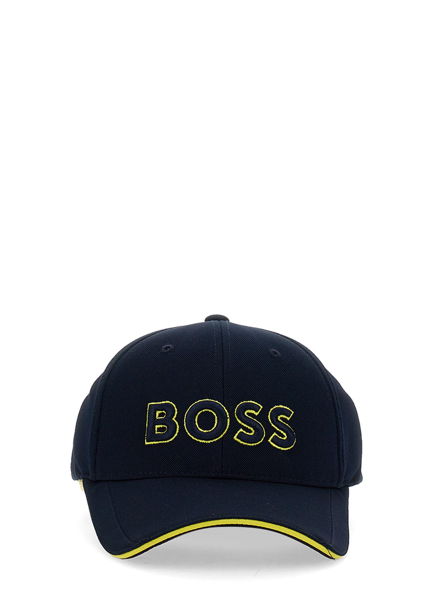 BOSS by HUGO BOSS Baseball Hat With Logo Embroidery in Blue for Men | Lyst