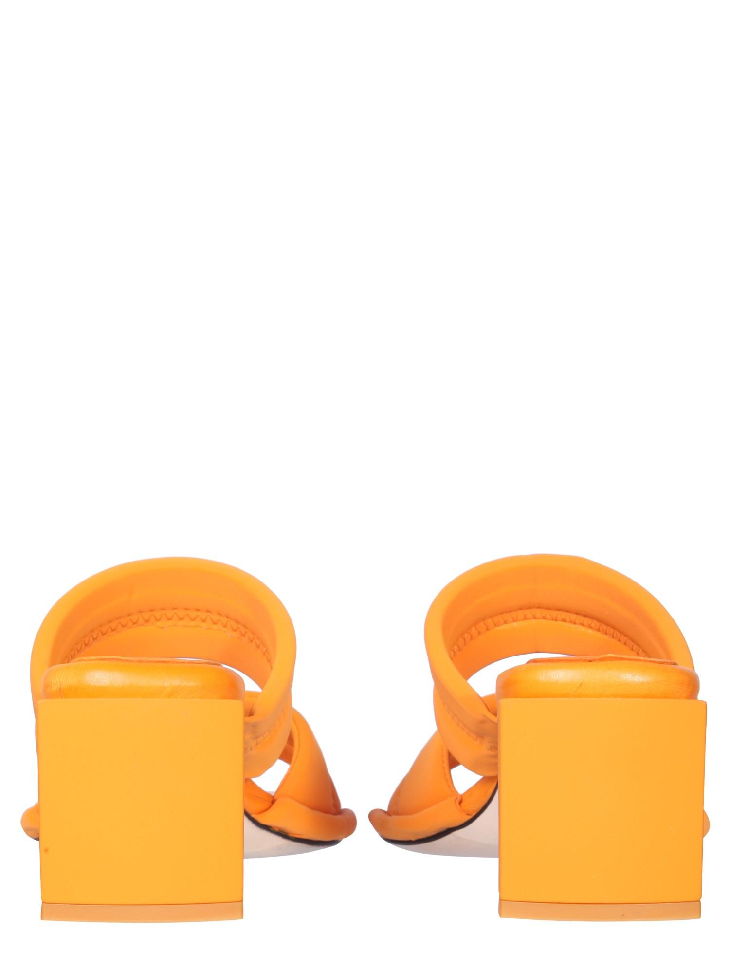 Miista Yvonne Leather Sandals in Orange | Lyst UK