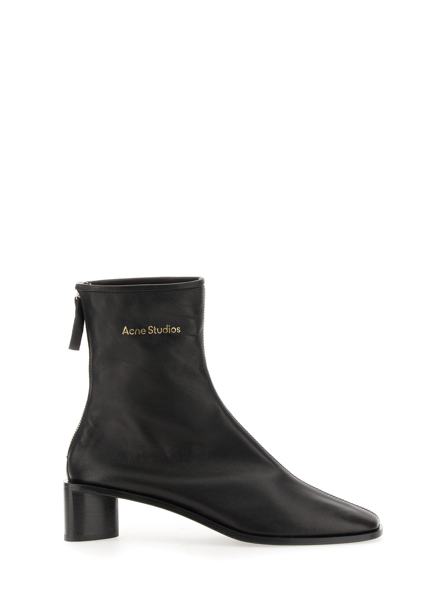 Acne Studios Leather Boot in Black Lyst