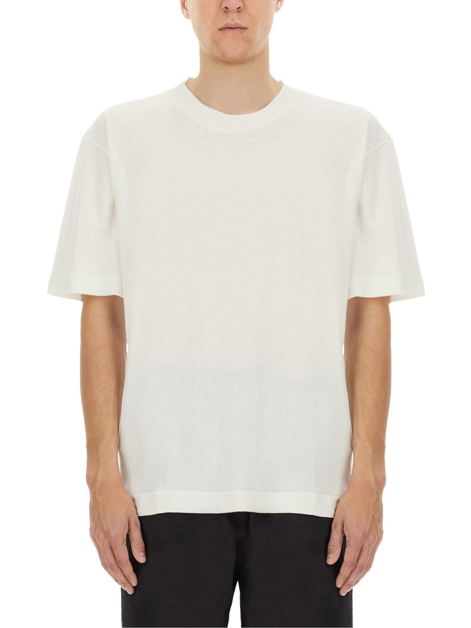 Tシャツ・カットソー MARGARET HOWELL OVERSIZE FIT SHIRT (MHSH0104S25 MGZOFW) Margaret Howell Cotton Linen Simple T Shirt - Amber | Garmentory