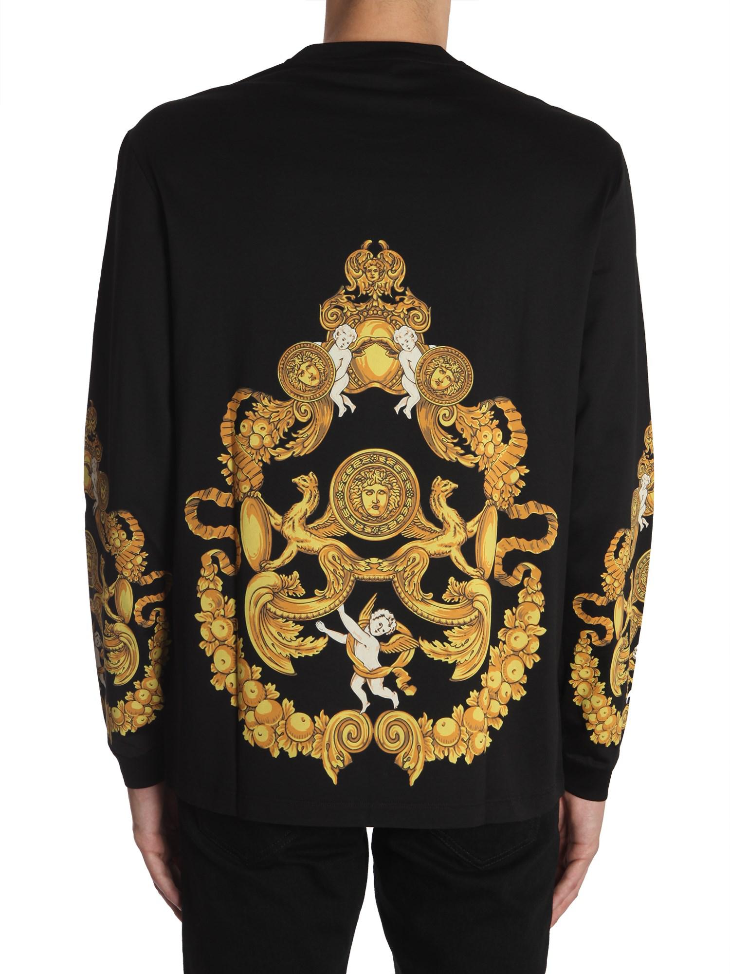 blasone barocco print hoodie