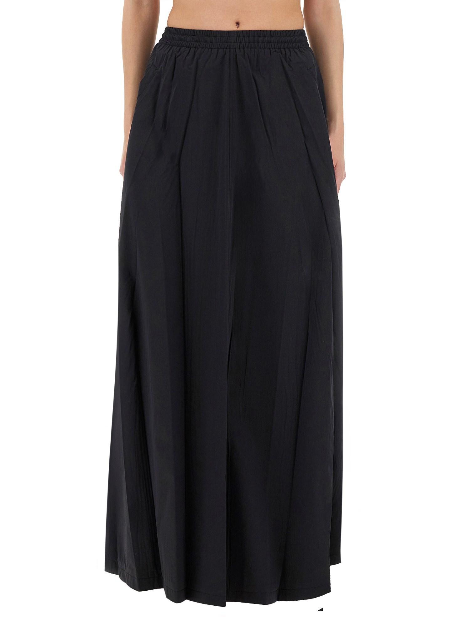 スカート Balenciaga Long Satin Skirt Black Satin skirt with train Balenciaga