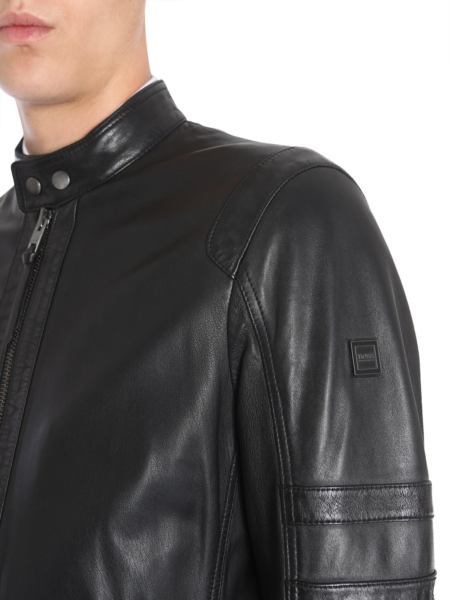 boss jaylo leather jacket