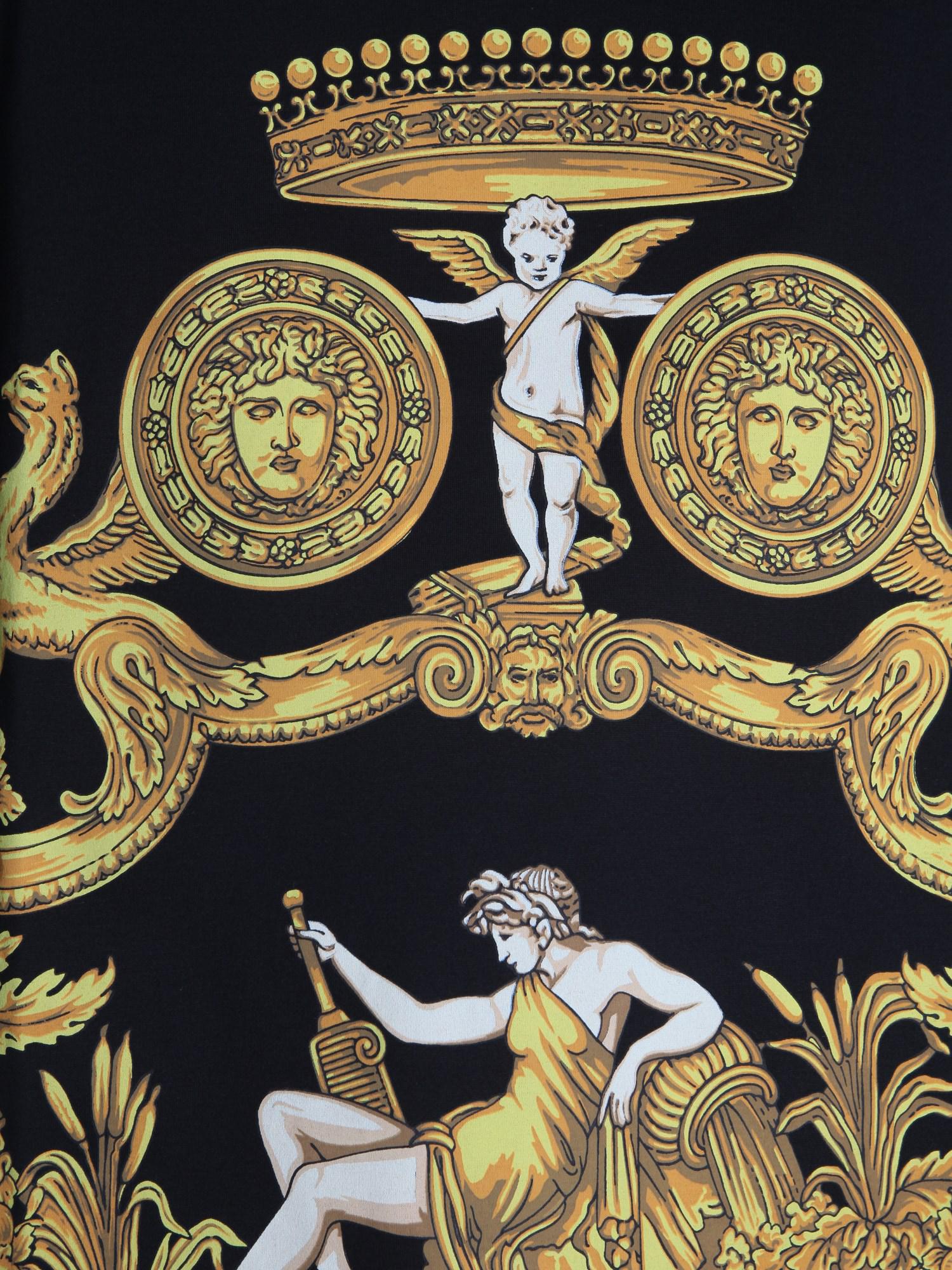 blasone barocco print hoodie