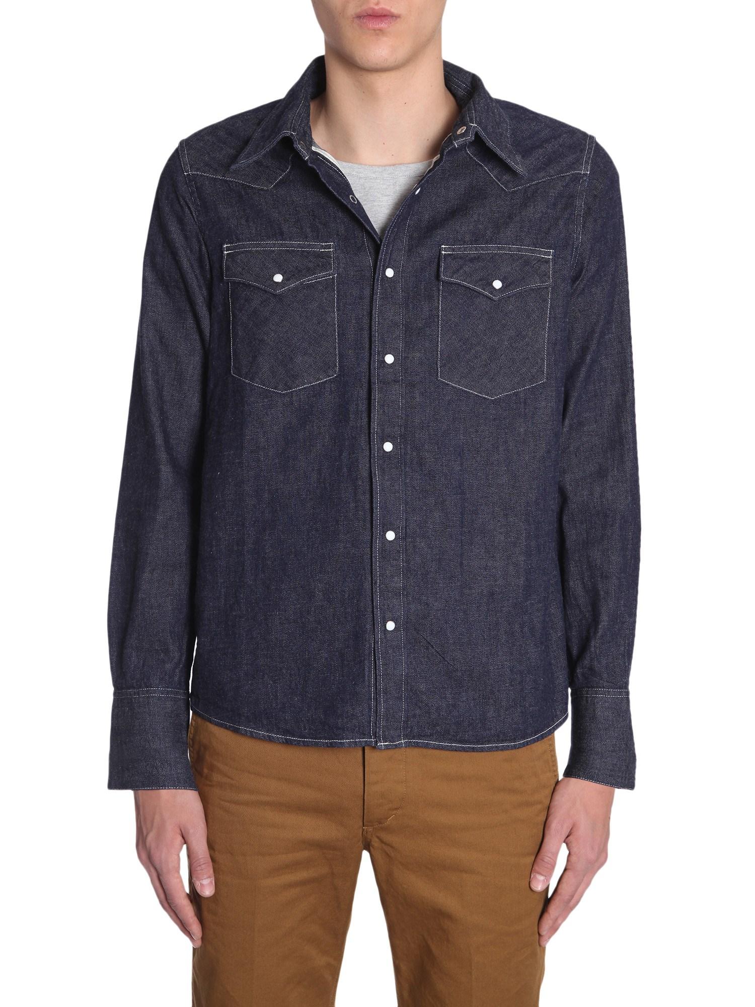 visvim denim shirt
