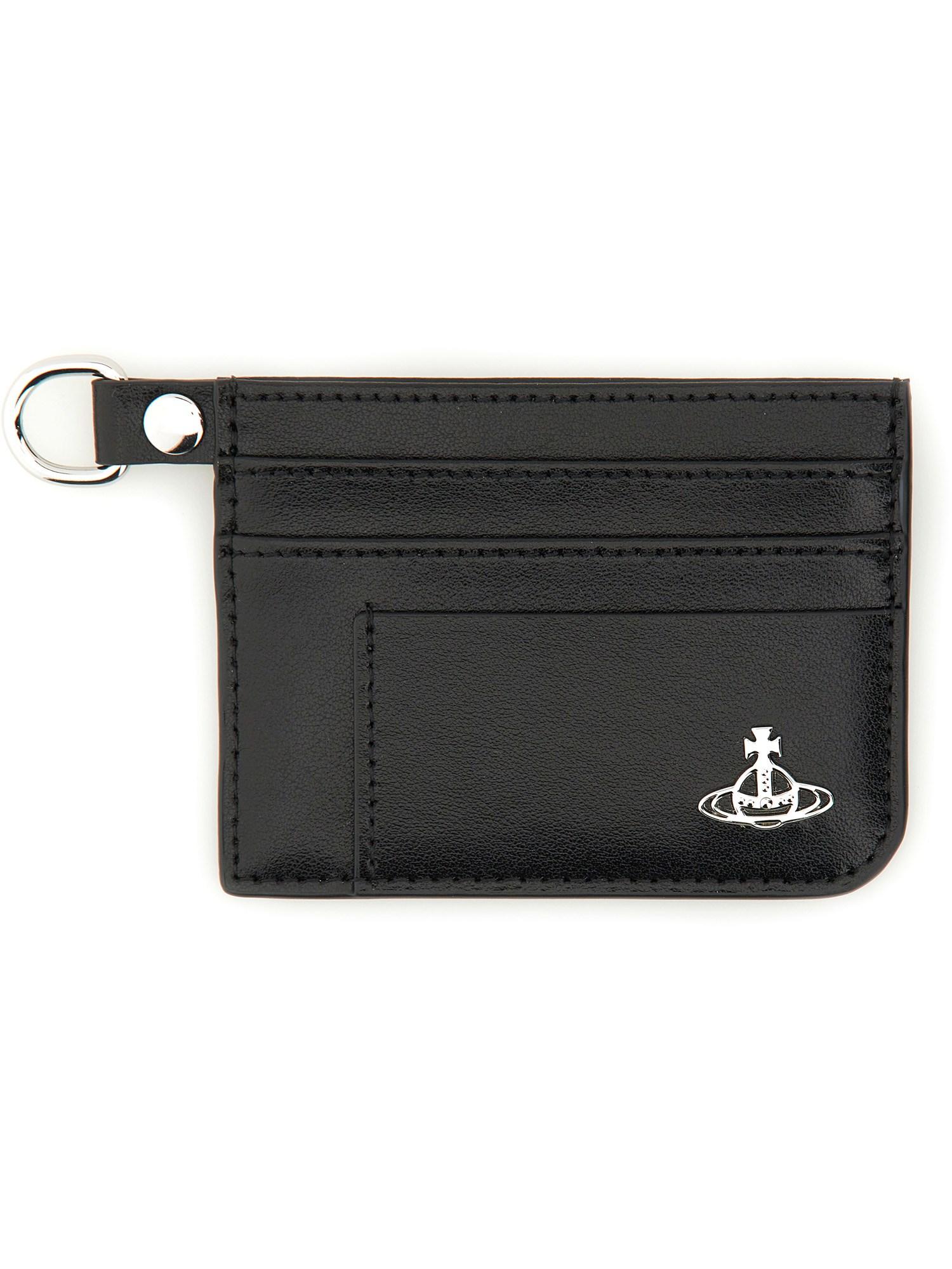 Vivienne Westwood｜CARD HOLDERS (CARD HOLDER FLAT CHAIN Flat Chain Card Holder in BLUE-ORANGE-TARTAN | Vivienne