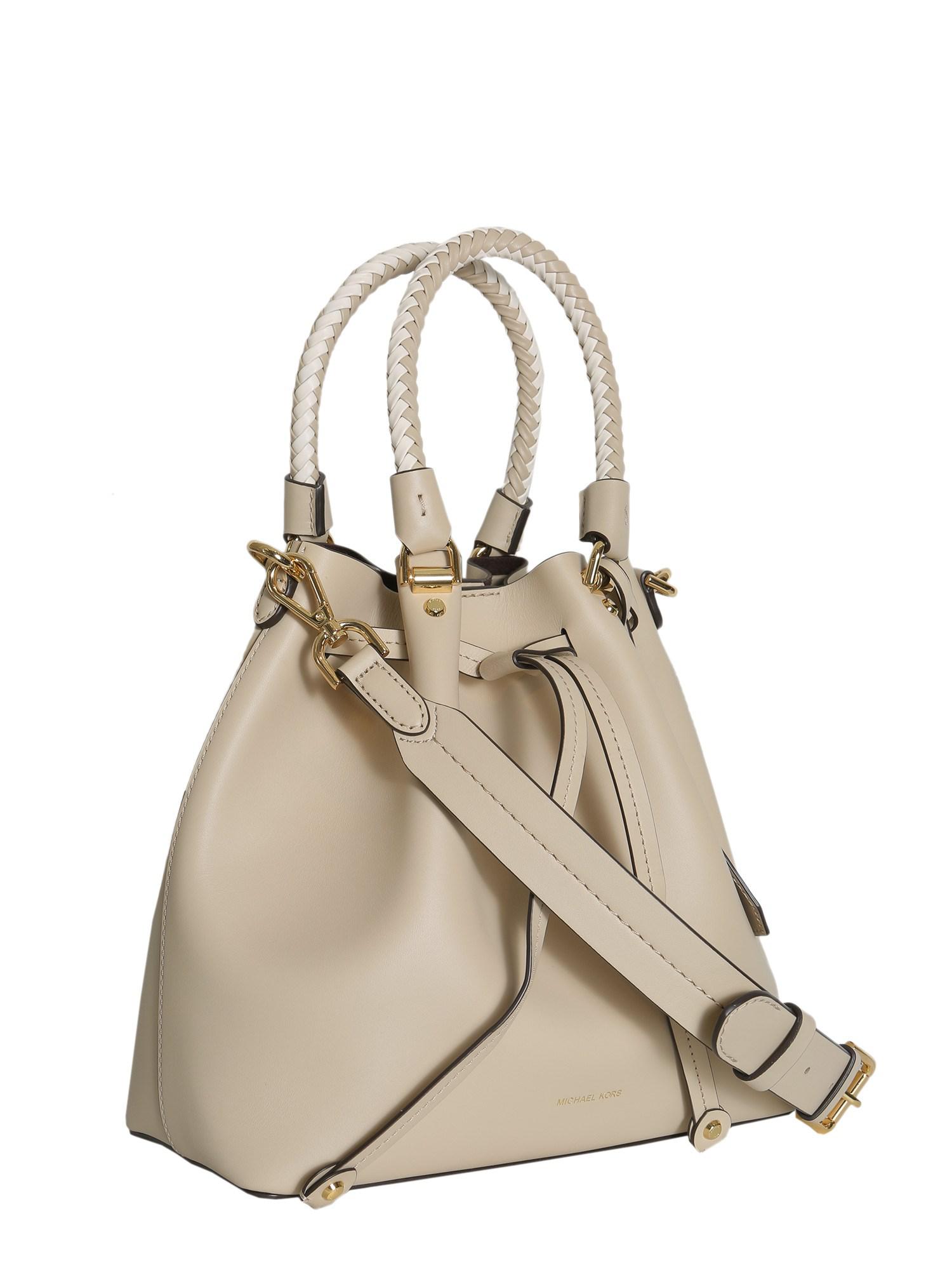 blakely medium leather bucket bag