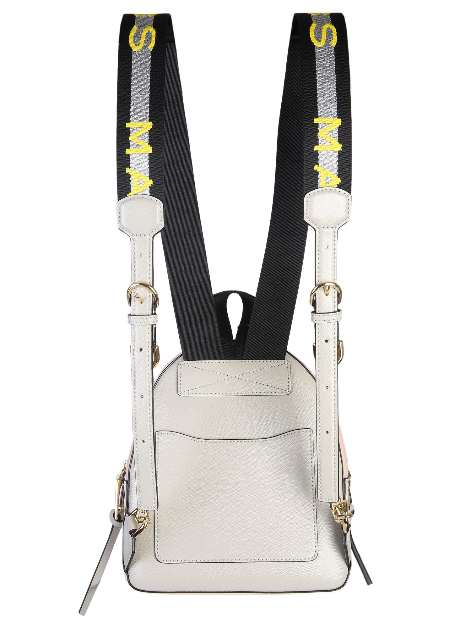 logo strap pack shot backpack