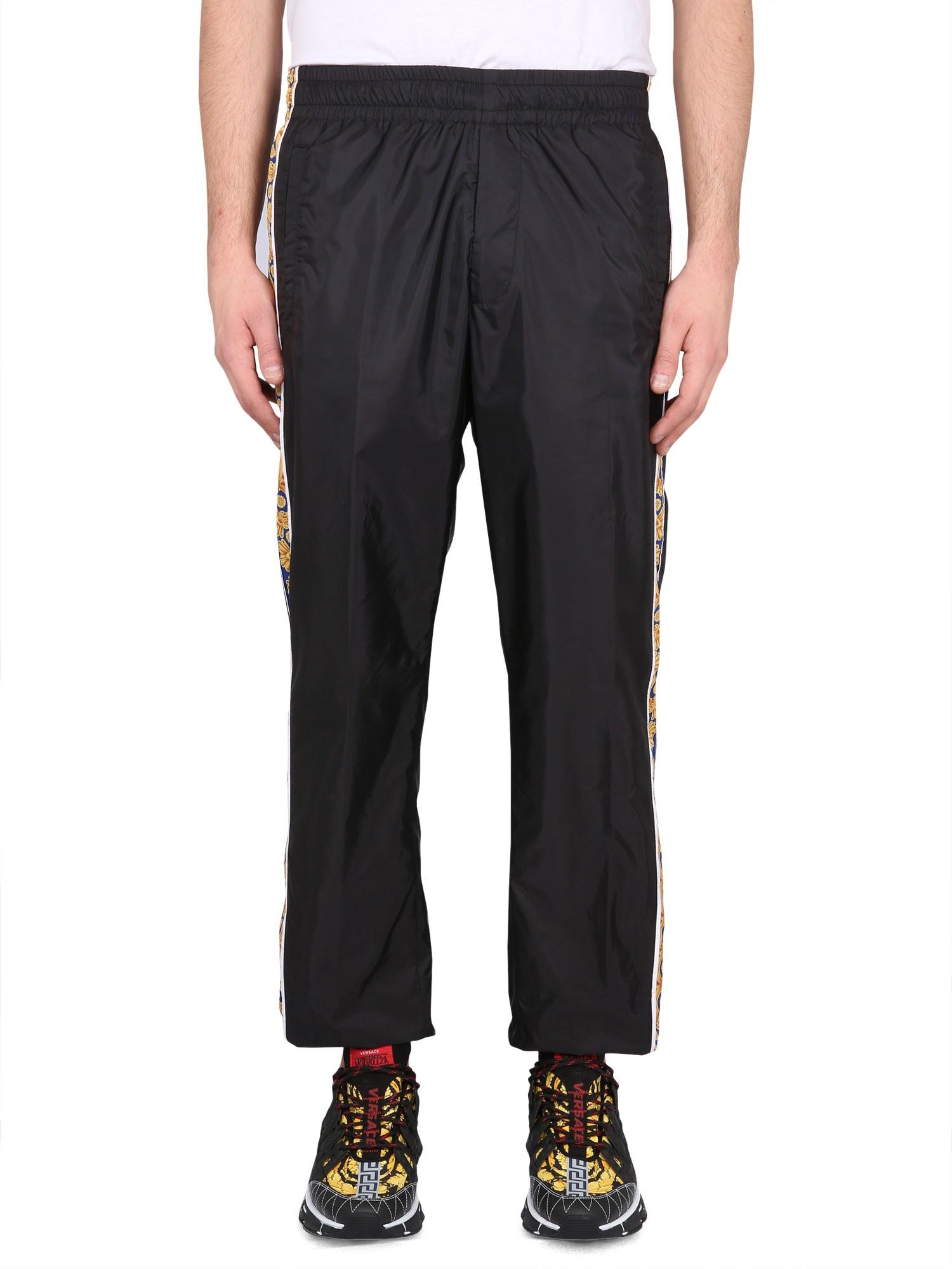 Versace Jogging Pants With Baroque Print in Black for Men | Lyst
