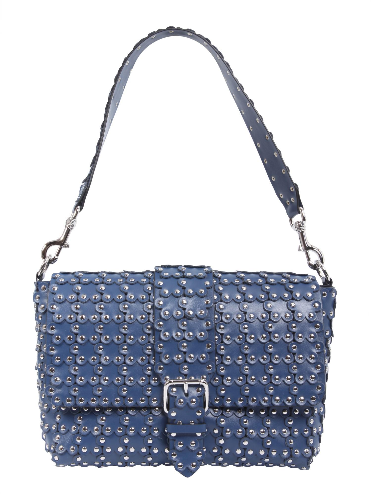 valentino blue studded bag