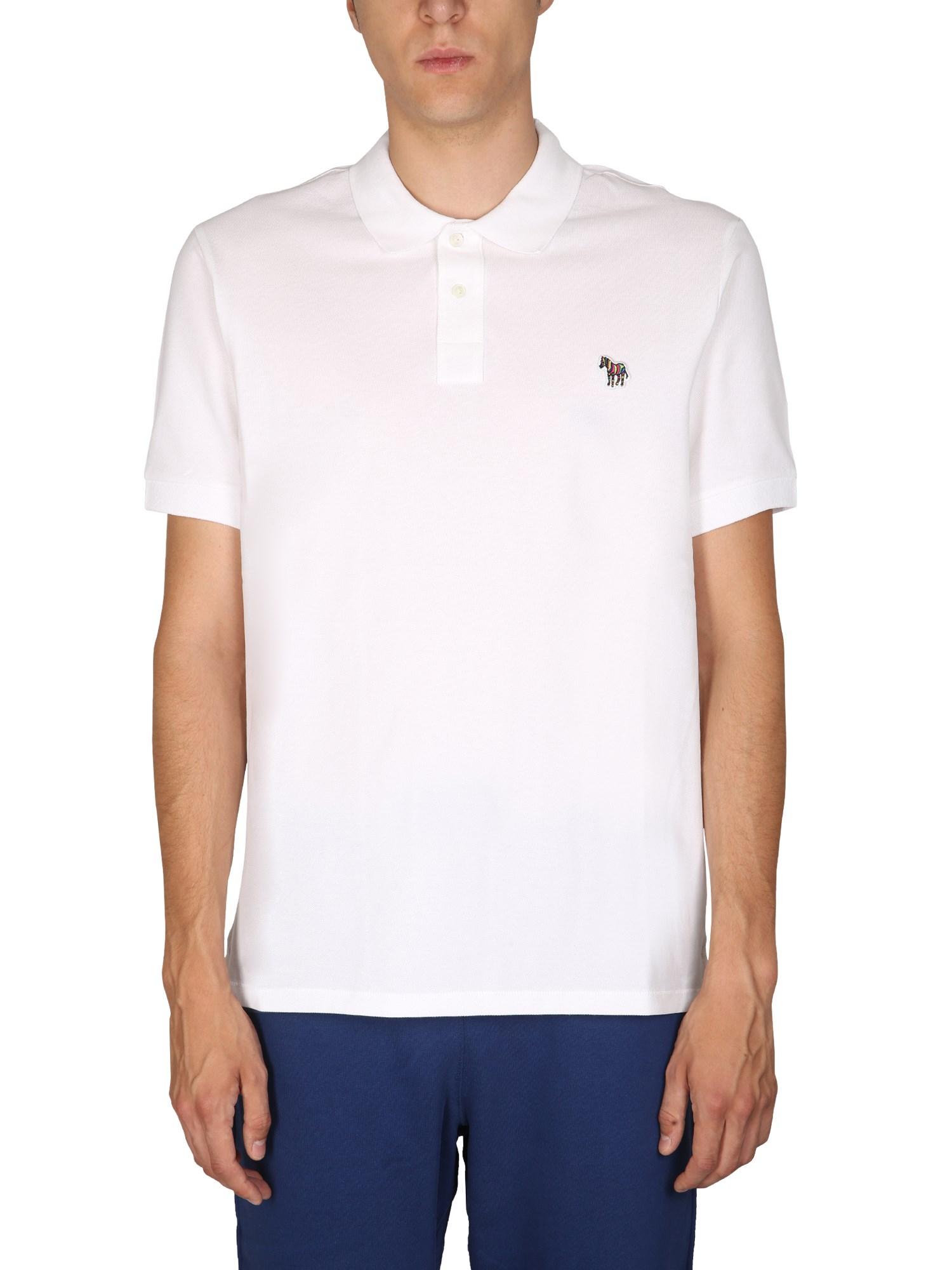 PS by Paul Smith Regular Fit Polo Shirt in White for Men | Lyst