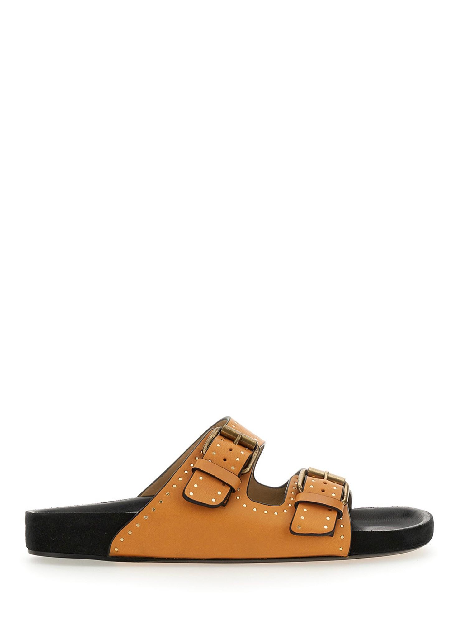 Isabel Marant Lennyo Sandal With Buckles in Brown | Lyst