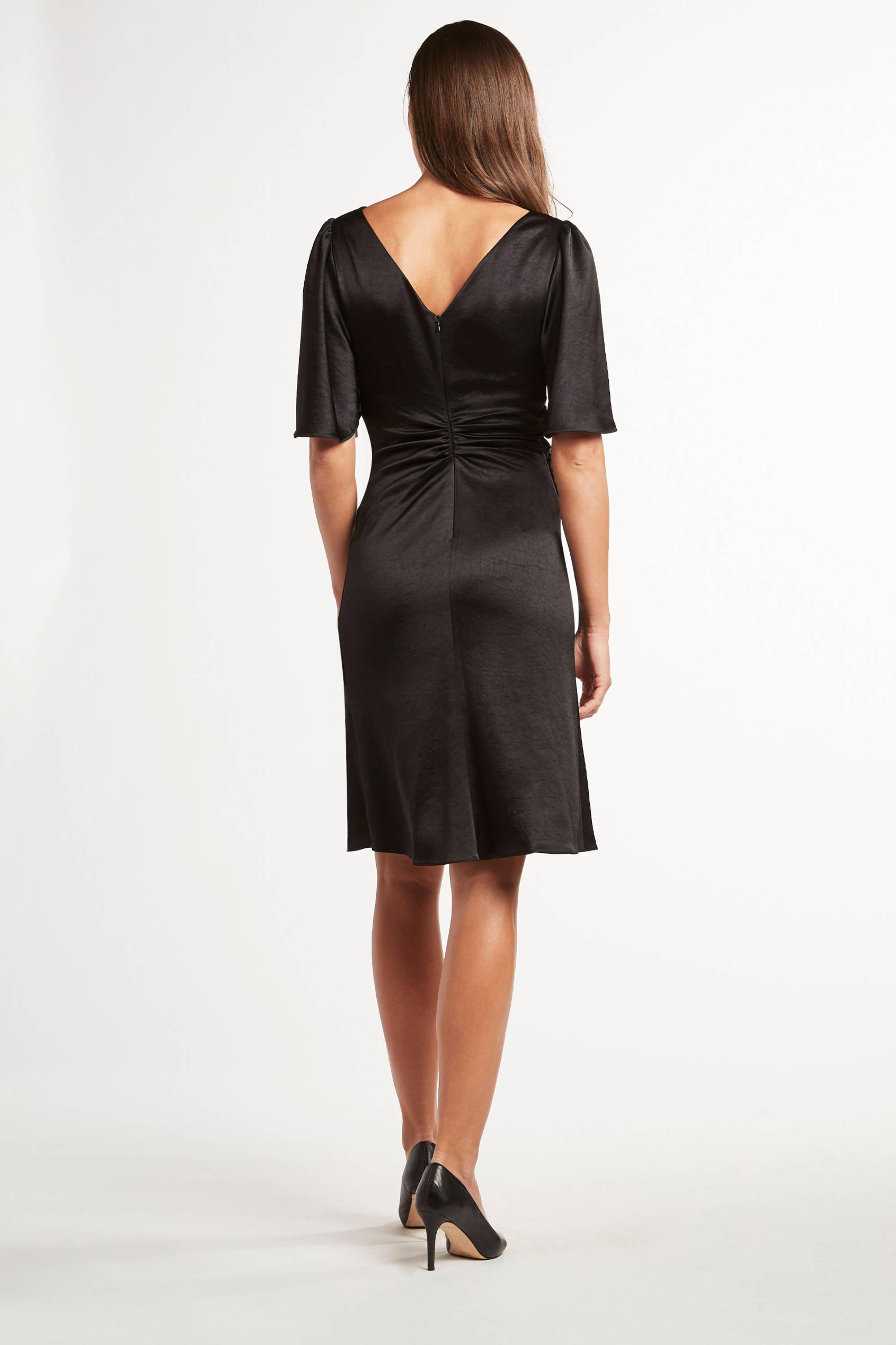 tahari black gown