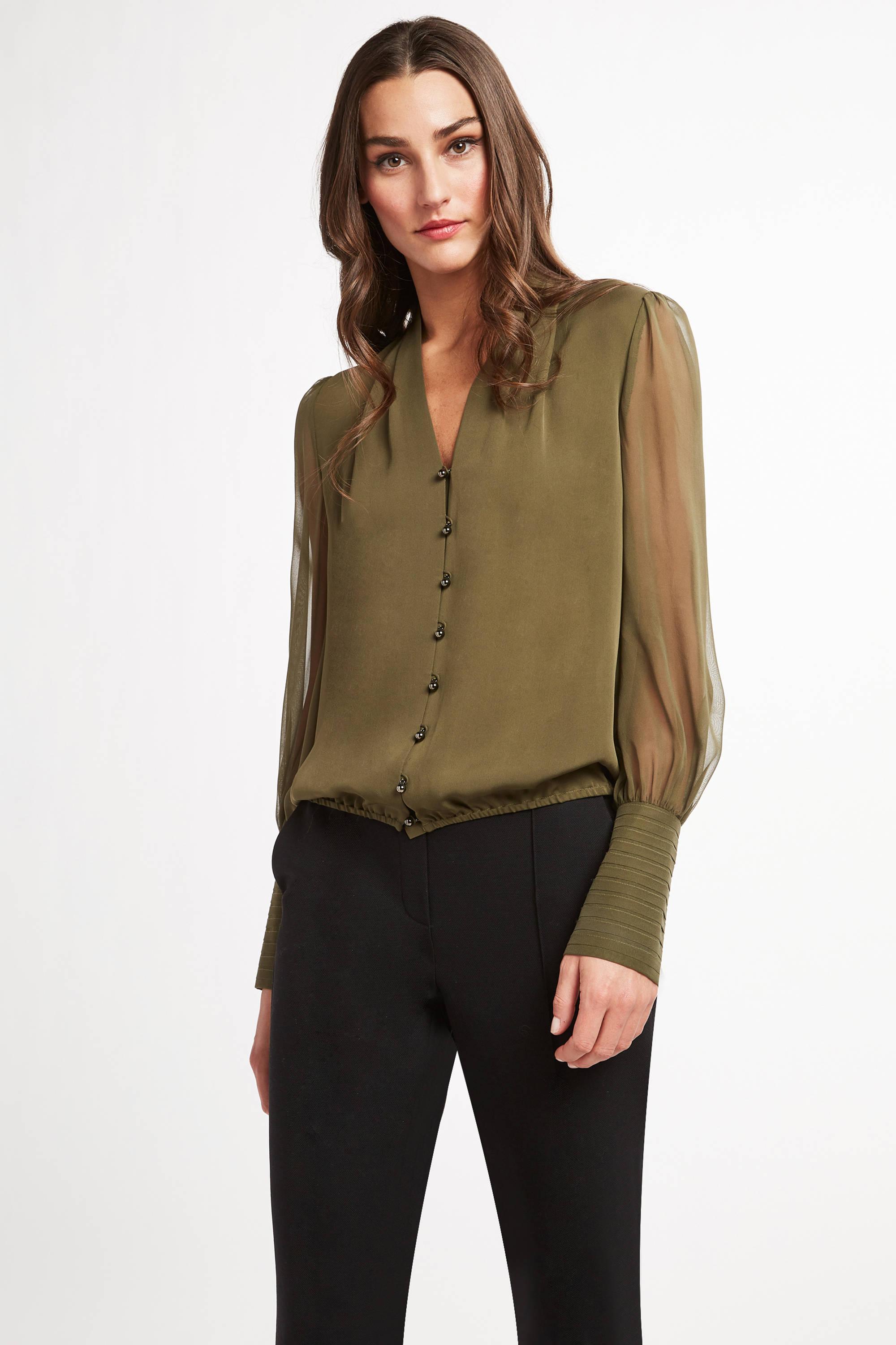 Elie Tahari Silk Skylar Top - Lyst