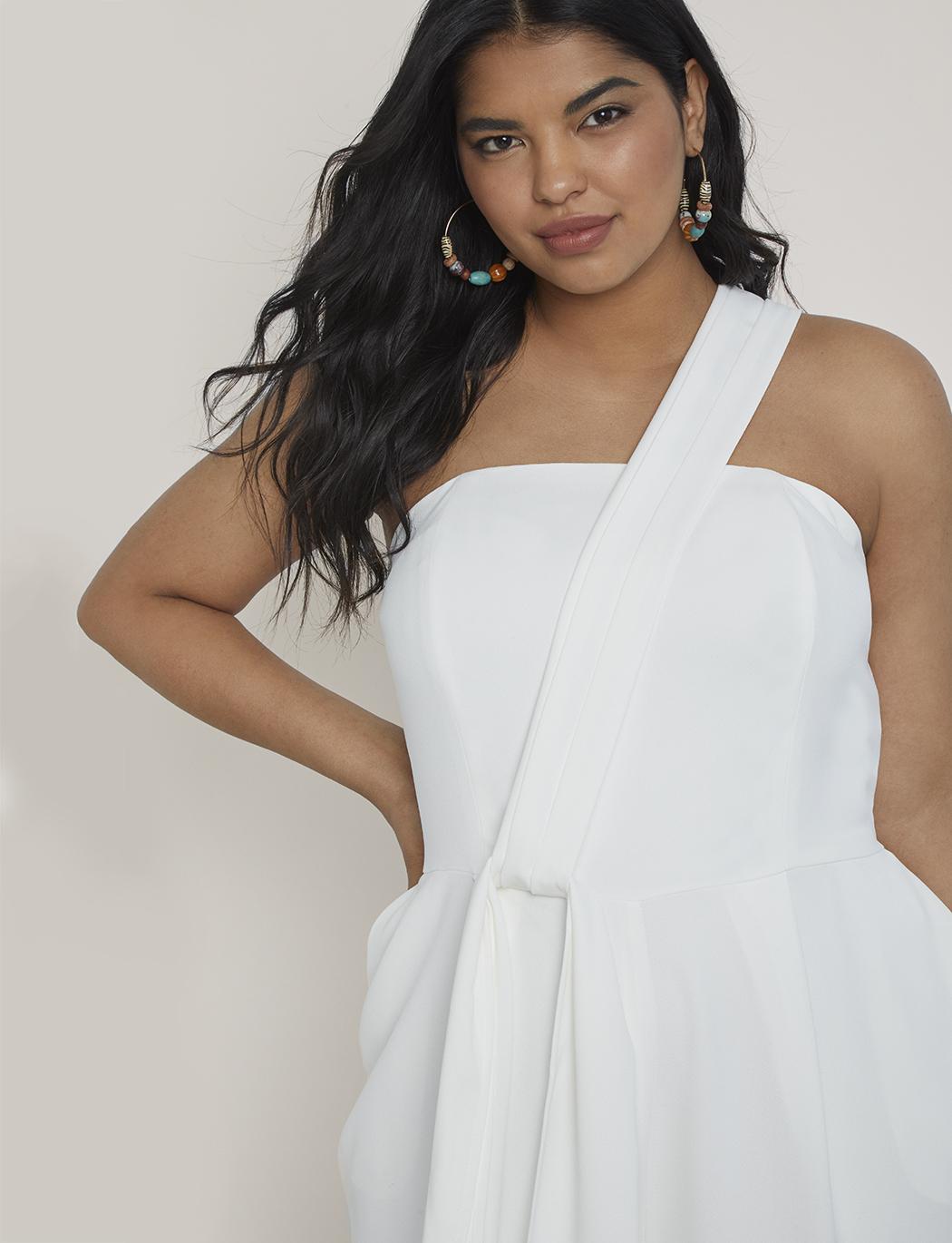 eloquii white jumpsuit