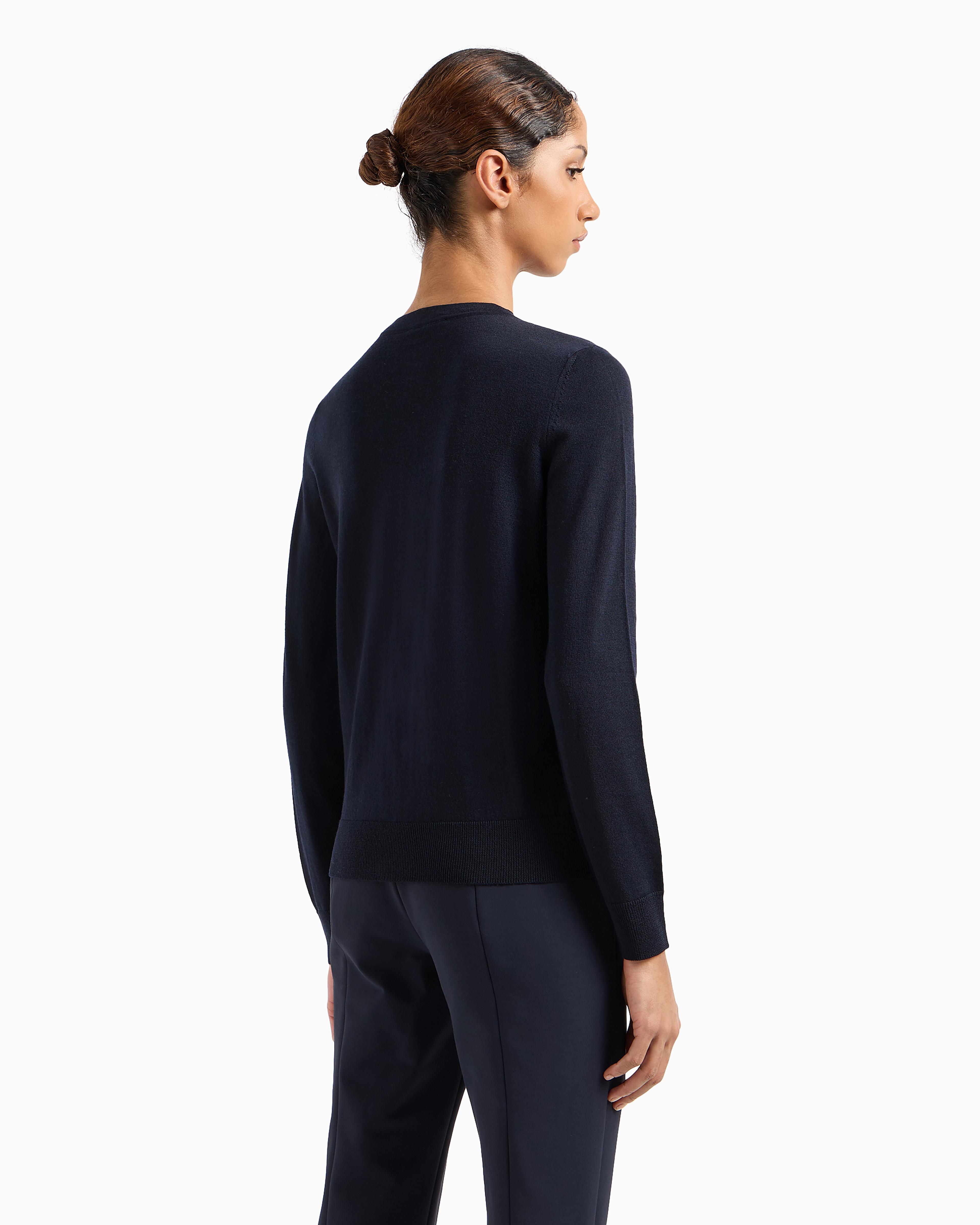 Emporio Armani Button-Down Dotted Knit Cardigan | Neiman Marcus