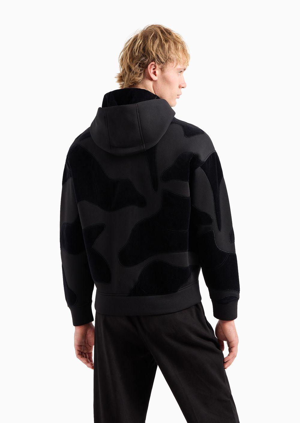 Armani camo hoodie hotsell